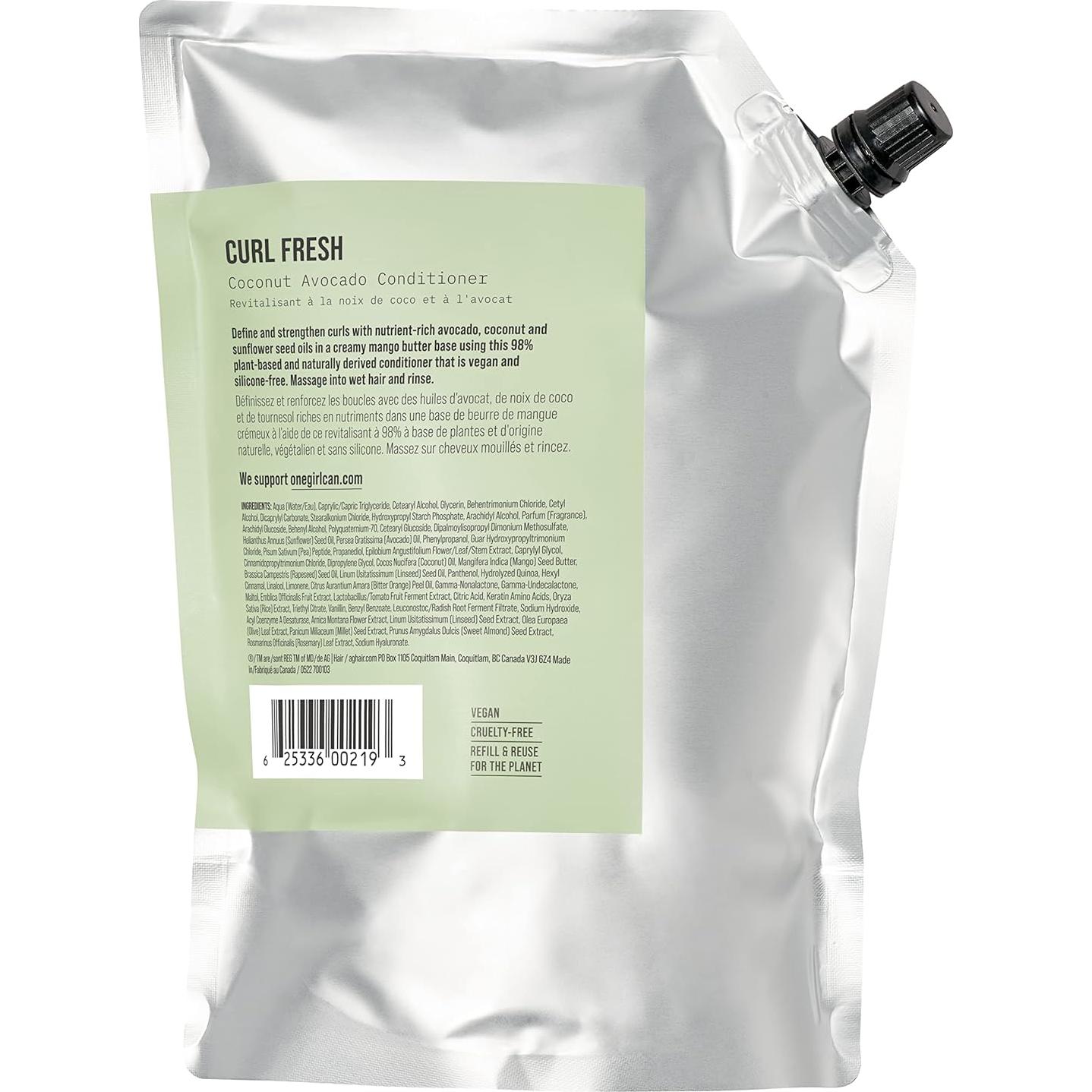 Acondicionador AG Care Curl Fresh Coco Aguacate 1000 ml