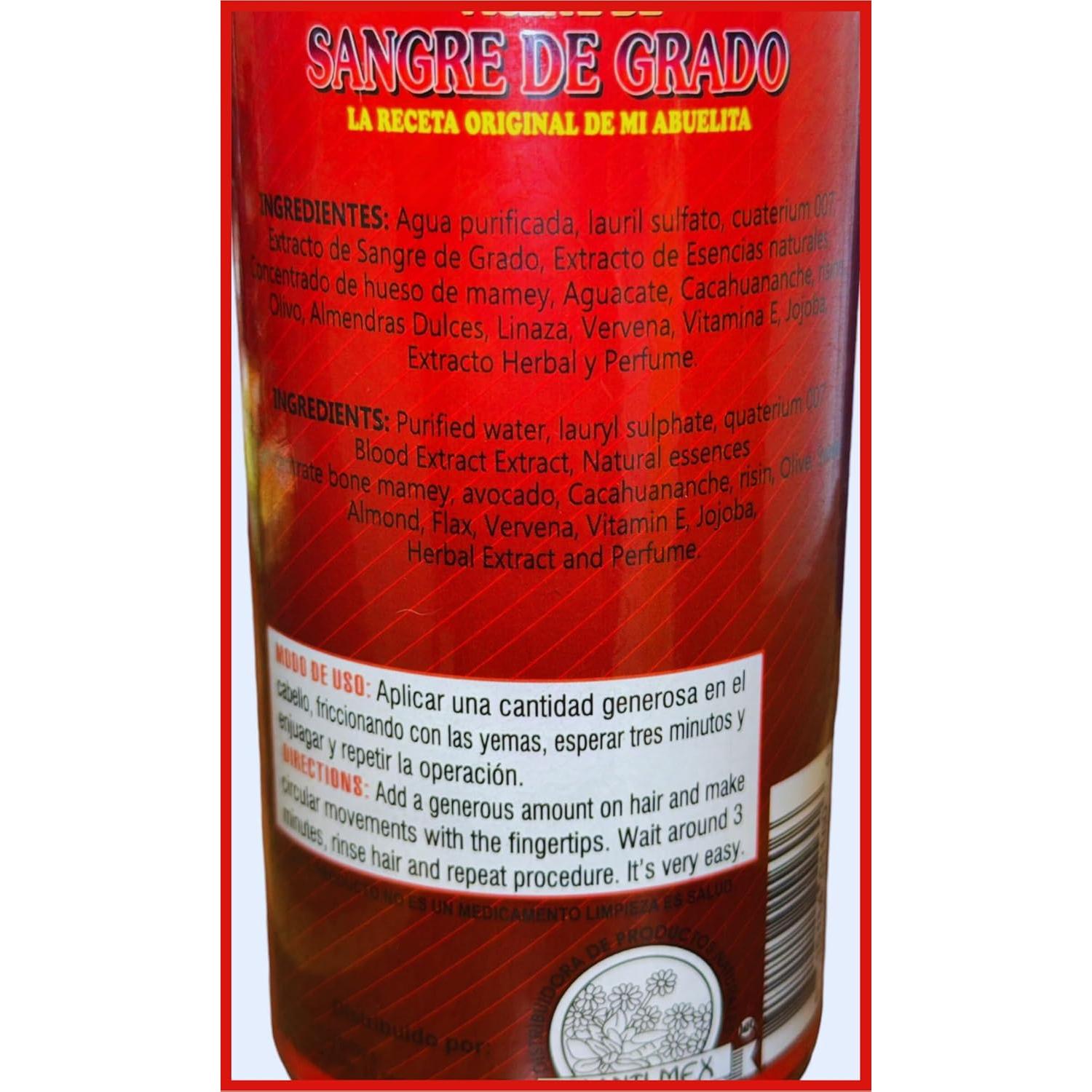 Shampoo Natural Sangre de Grado Alma Belleza 473 ml