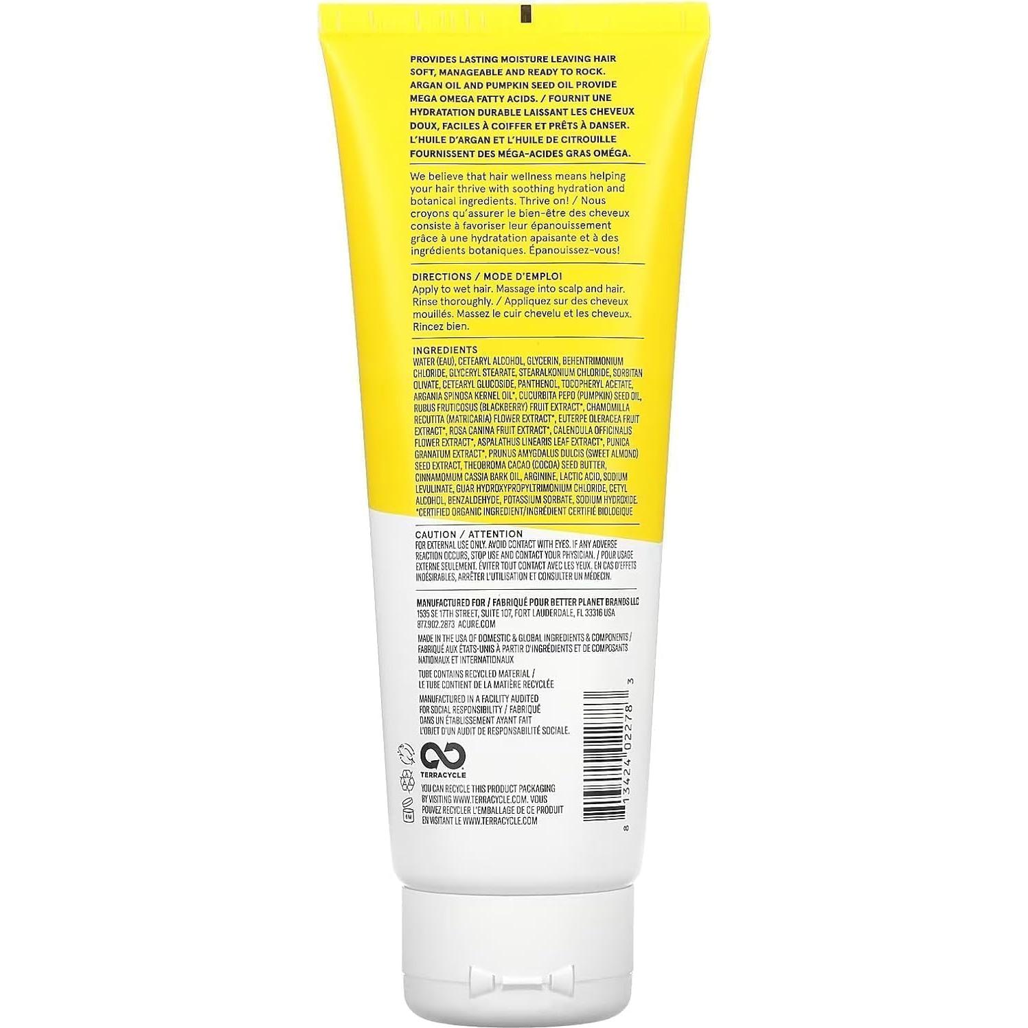 Acondicionador Ultra Hidratante Acure 236 ml - Cabello Seco