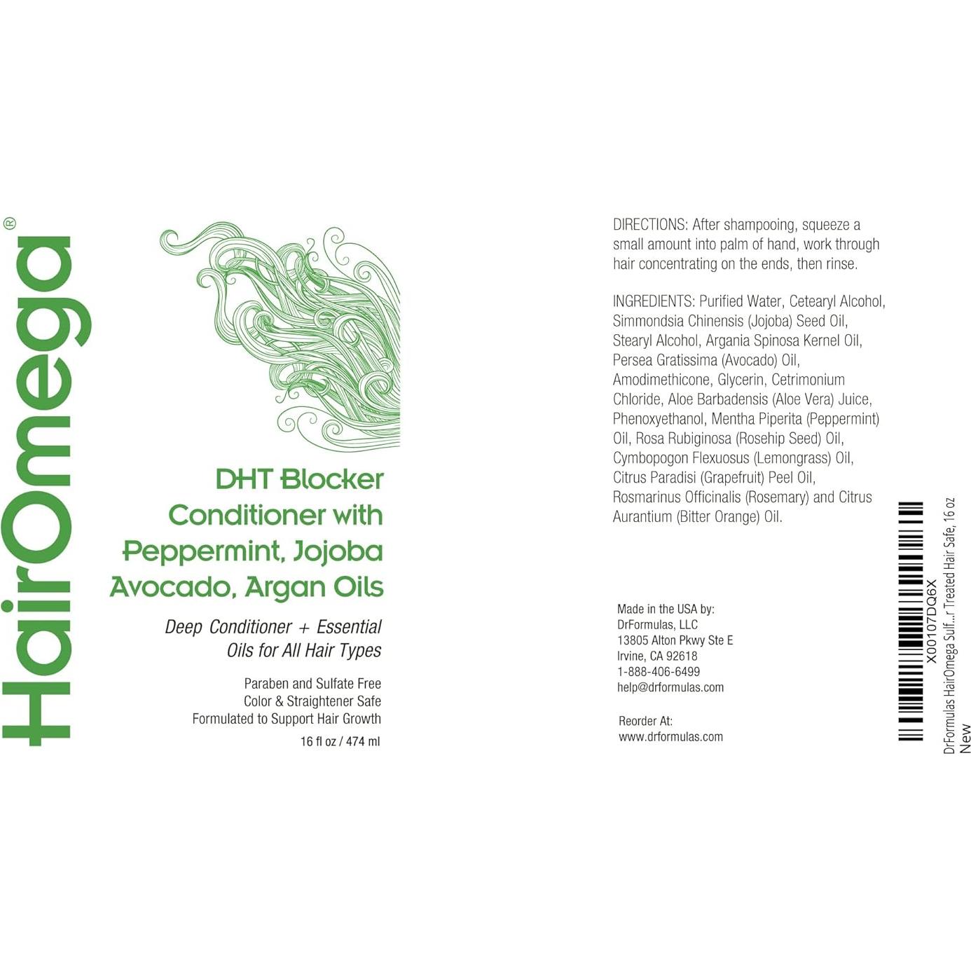 Acondicionador DrFormulas HairOmega 453 g Sin Sulfatos