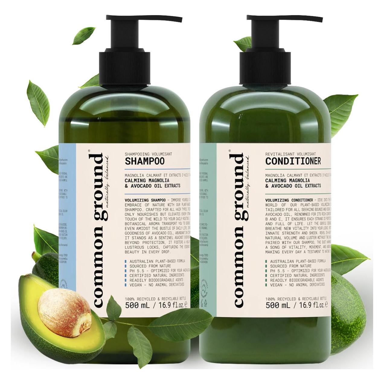 Conjunto de Champú y Acondicionador Voluminizador Common Ground 500ml