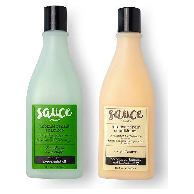 Conjunto Champú Menta y Acondicionador Coco Sauce Beauty - 2 Botellas 295 ml