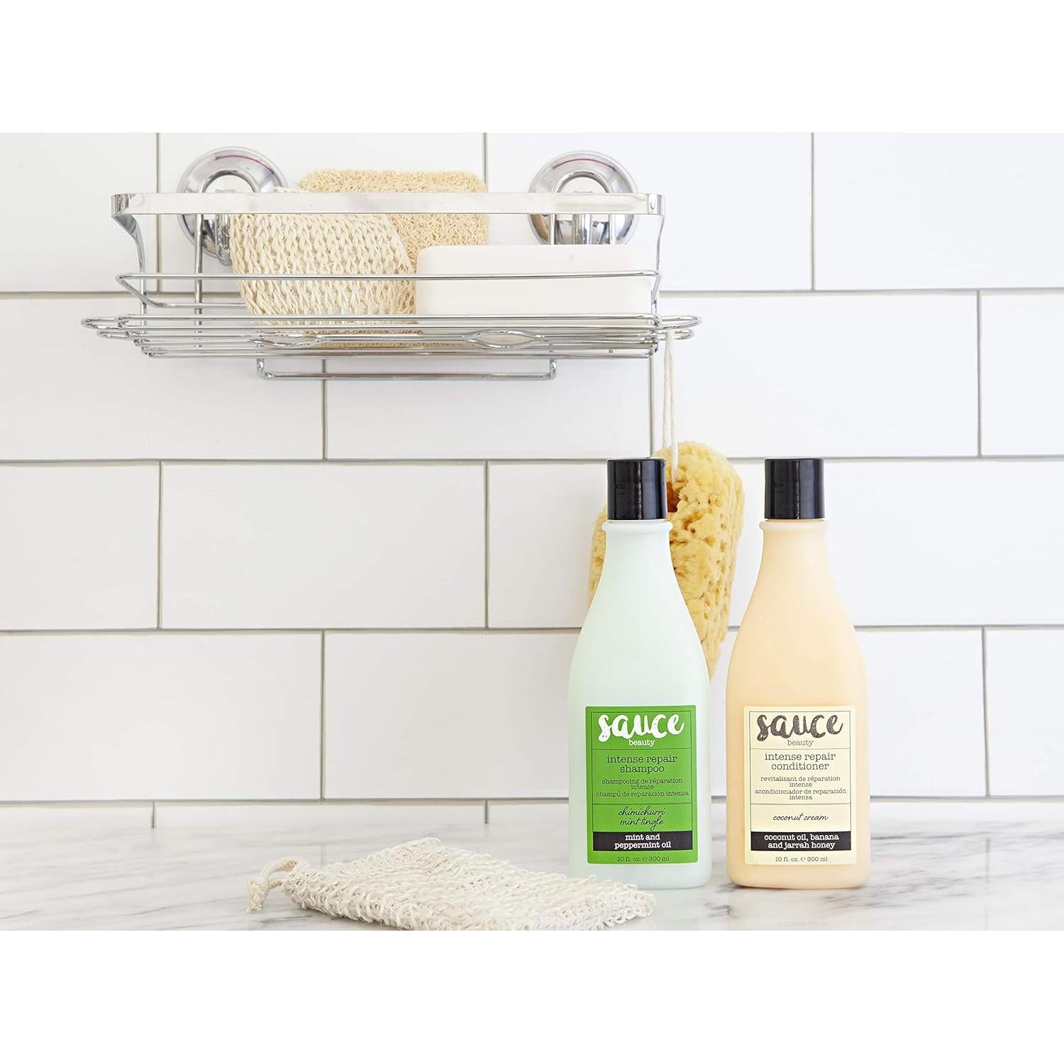 Conjunto Champú Menta y Acondicionador Coco Sauce Beauty - 2 Botellas 295 ml