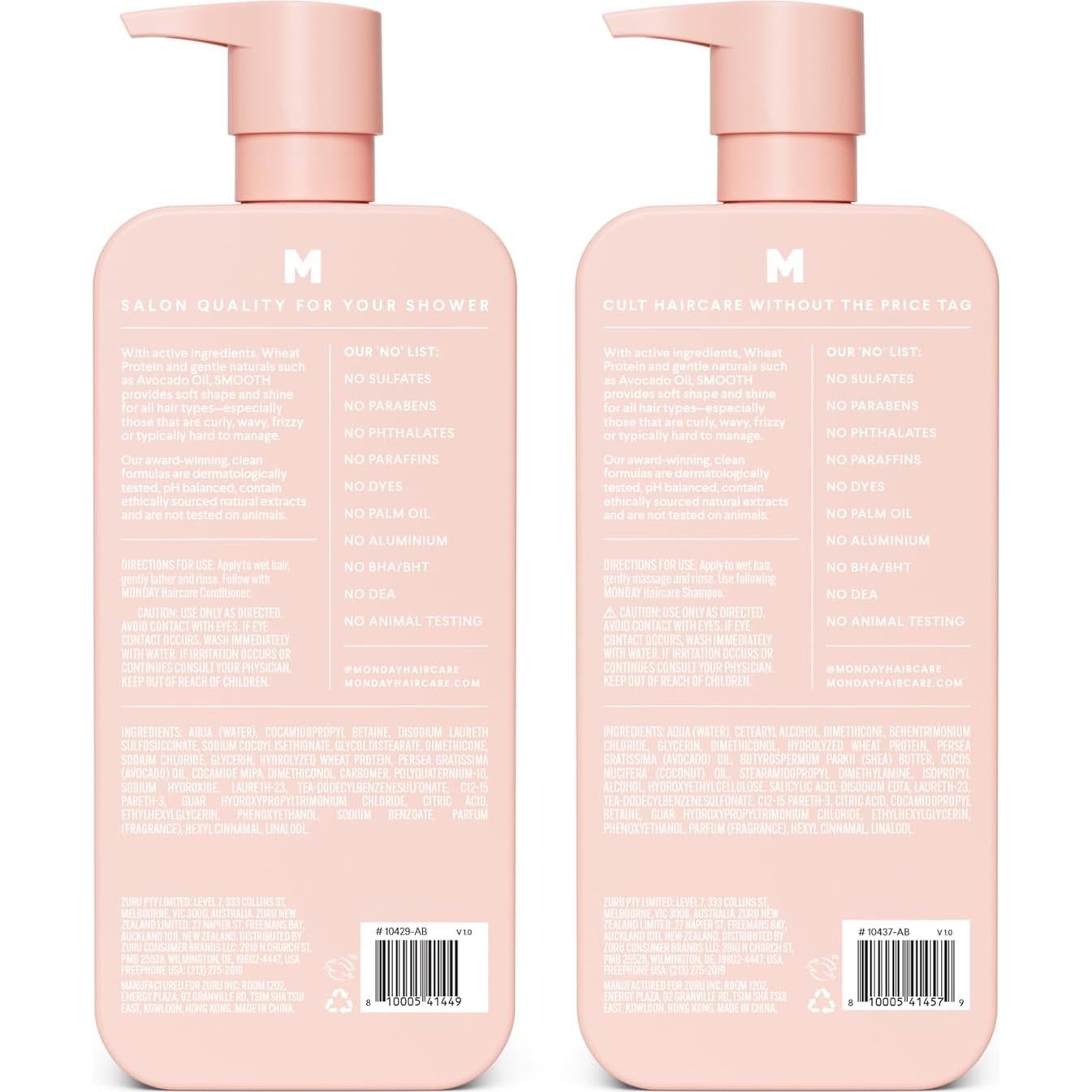 Set de Baño Monday Haircare Champú Suave y Acondicionador 765g