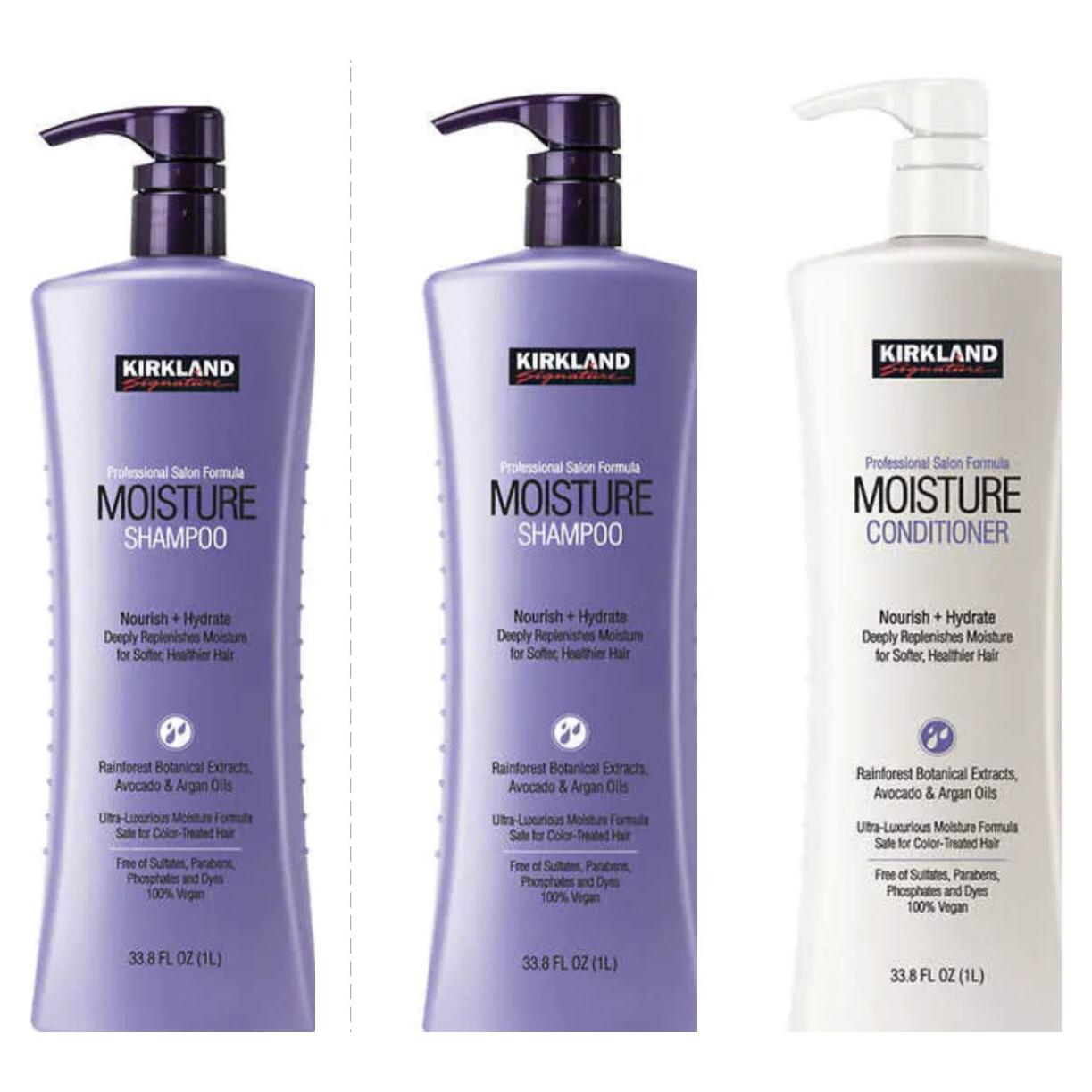 Champú Hidratante Kirkland Signature 3 Piezas 2 Champús + 1 Acondicionador