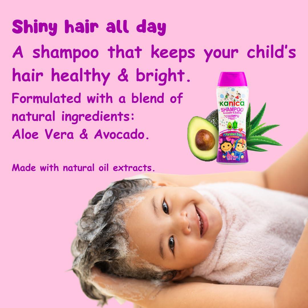 Champú Infantil Aguacate y Aloe Vera 400 ml - Libre de Parabenos