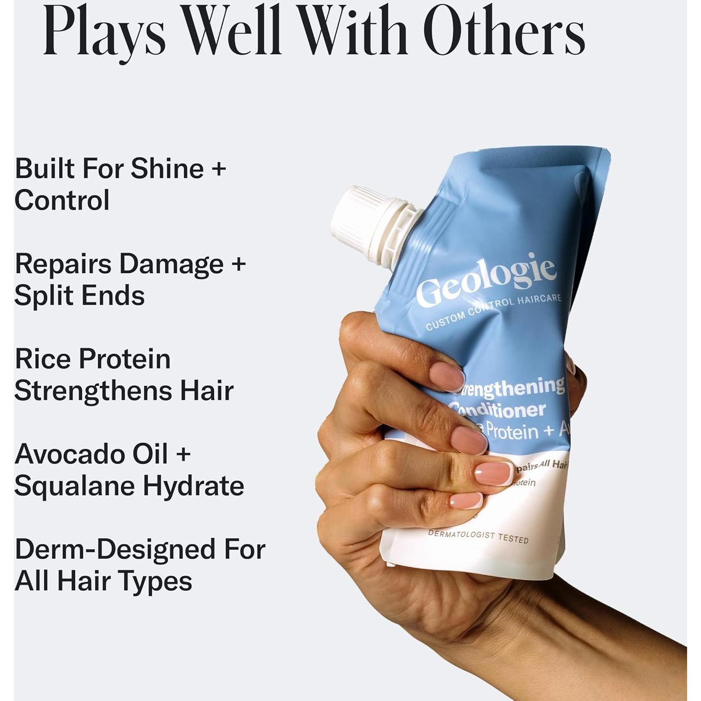 Acondicionador Fortalecedor Geologie 236.6 ml | Proteína de Arroz y Aguacate