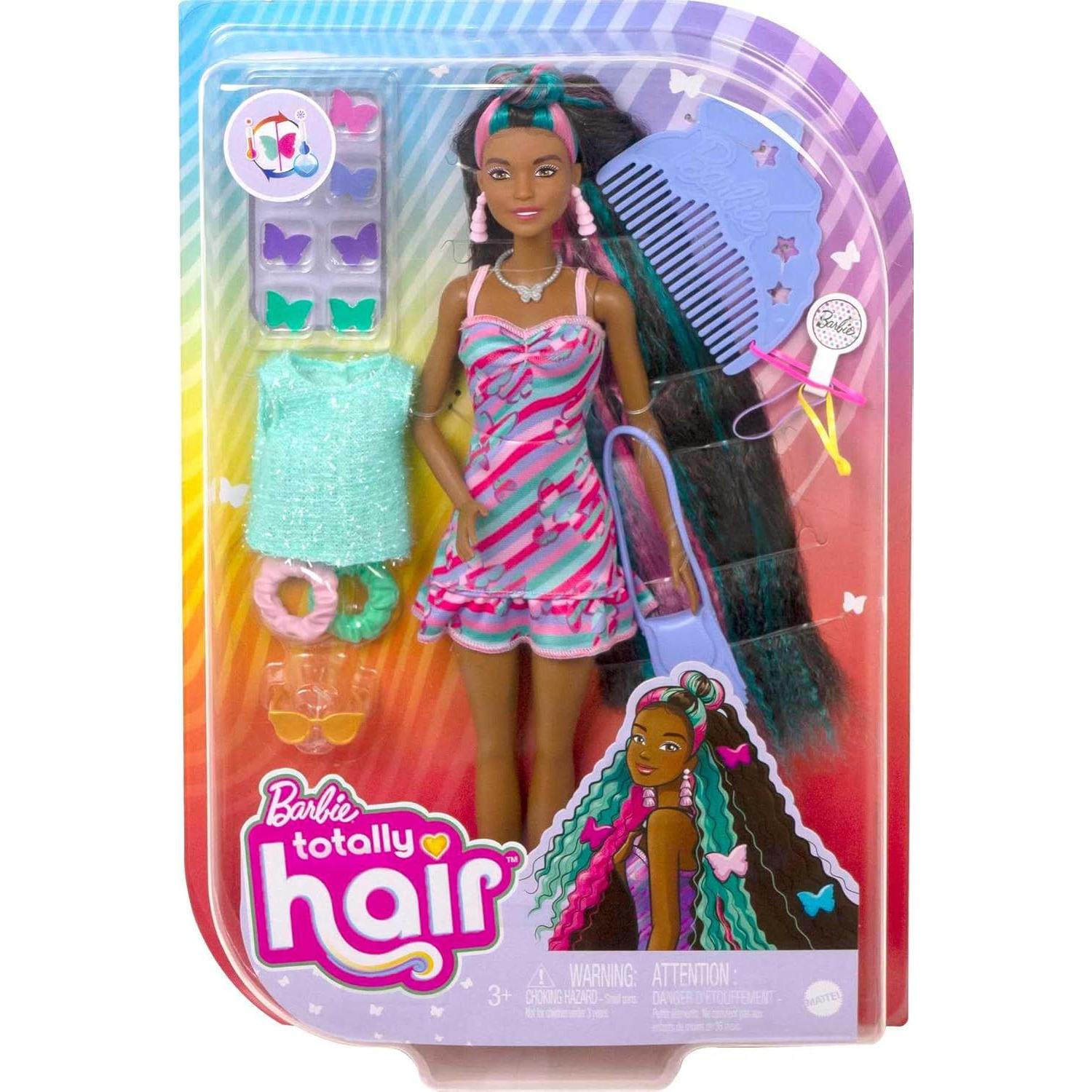 Muñeca Barbie Pelo Totalmente Mariposa 21.5 cm 15 Accesorios