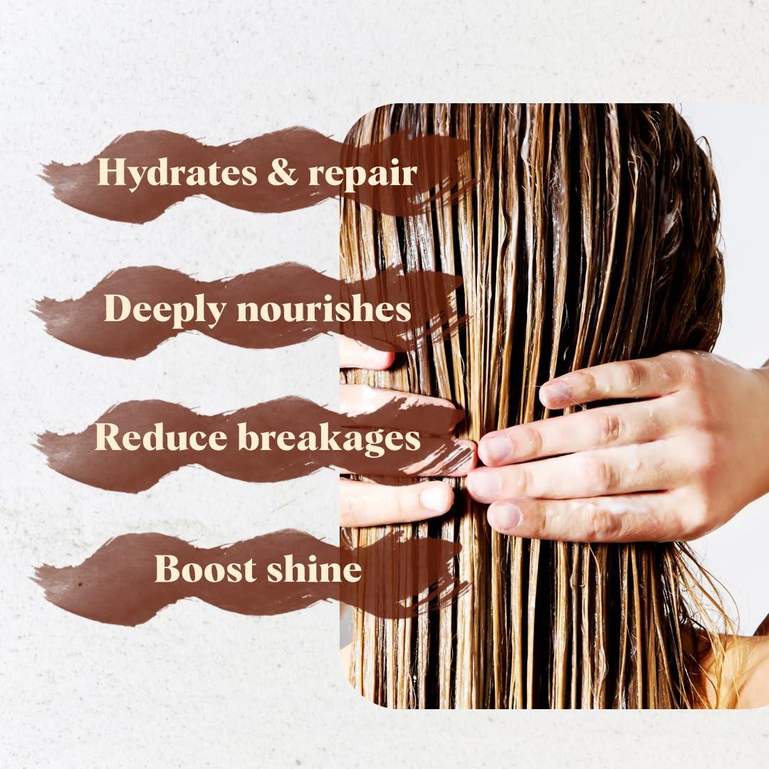 Mascarilla Hidratante de Coco White Naturals 300g - Crecimiento y Volumen