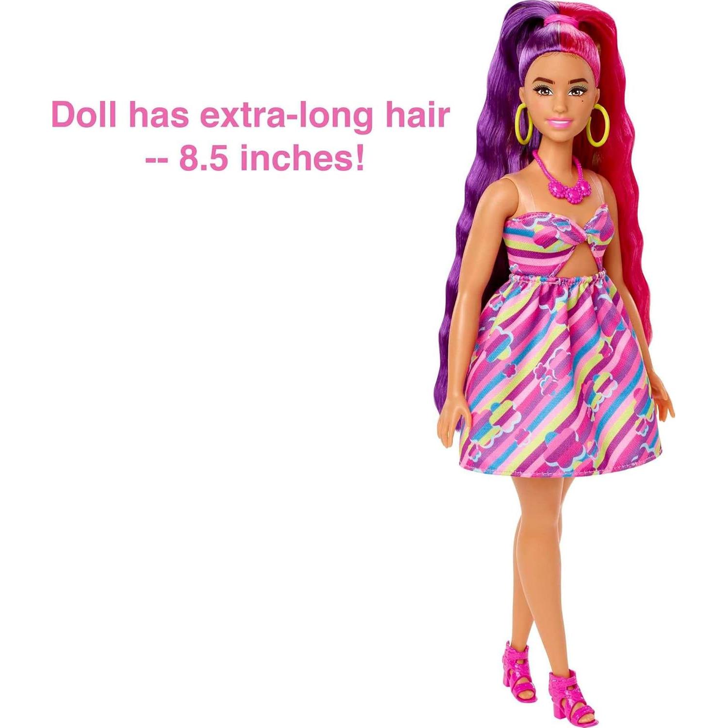 Muñeca Barbie Pelo Total Temática Flores 21.5 cm 15 Accesorios