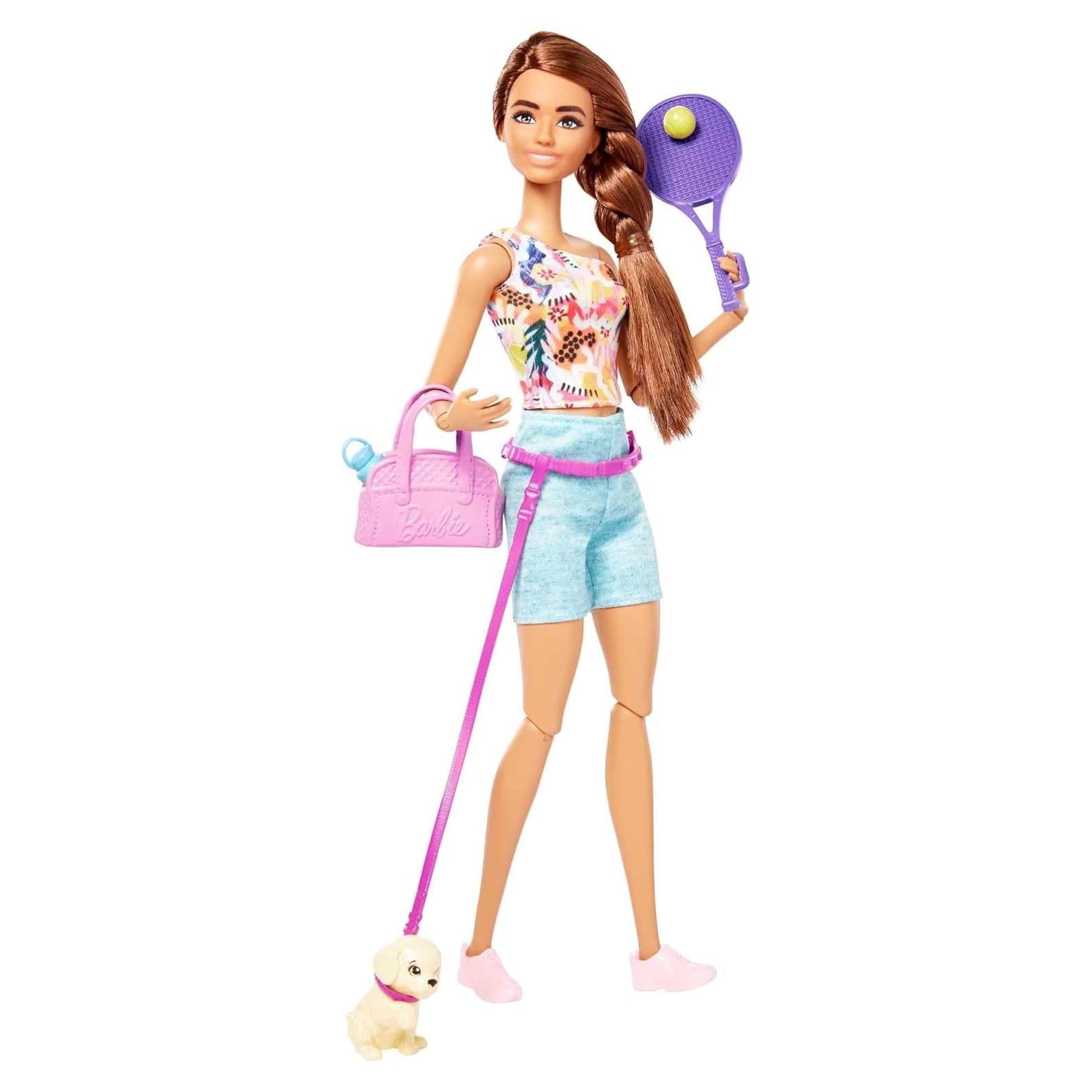 Muñeca Barbie Cuidado Personal Mattel con Cachorro y Accesorios