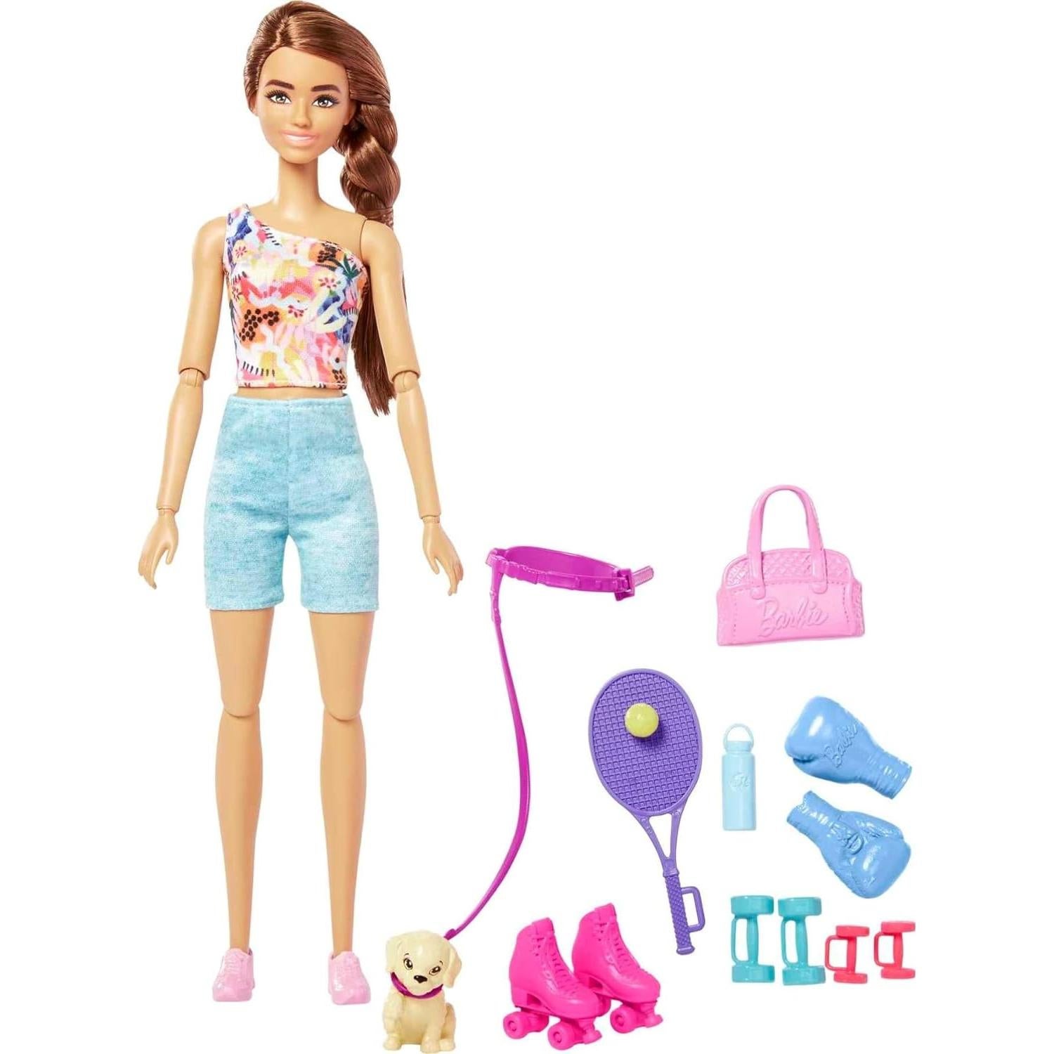 Muñeca Barbie Cuidado Personal Mattel con Cachorro y Accesorios