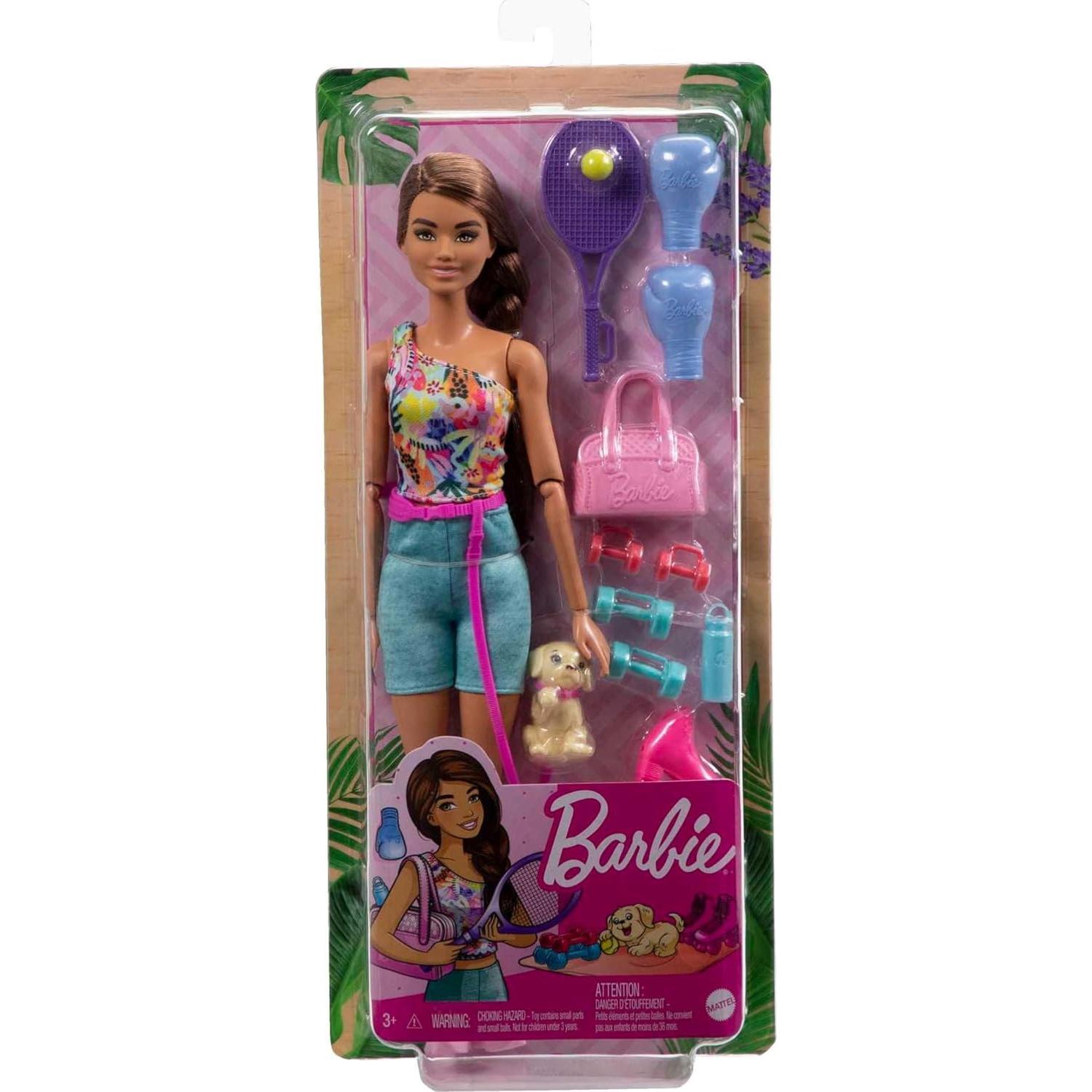 Muñeca Barbie Cuidado Personal Mattel con Cachorro y Accesorios
