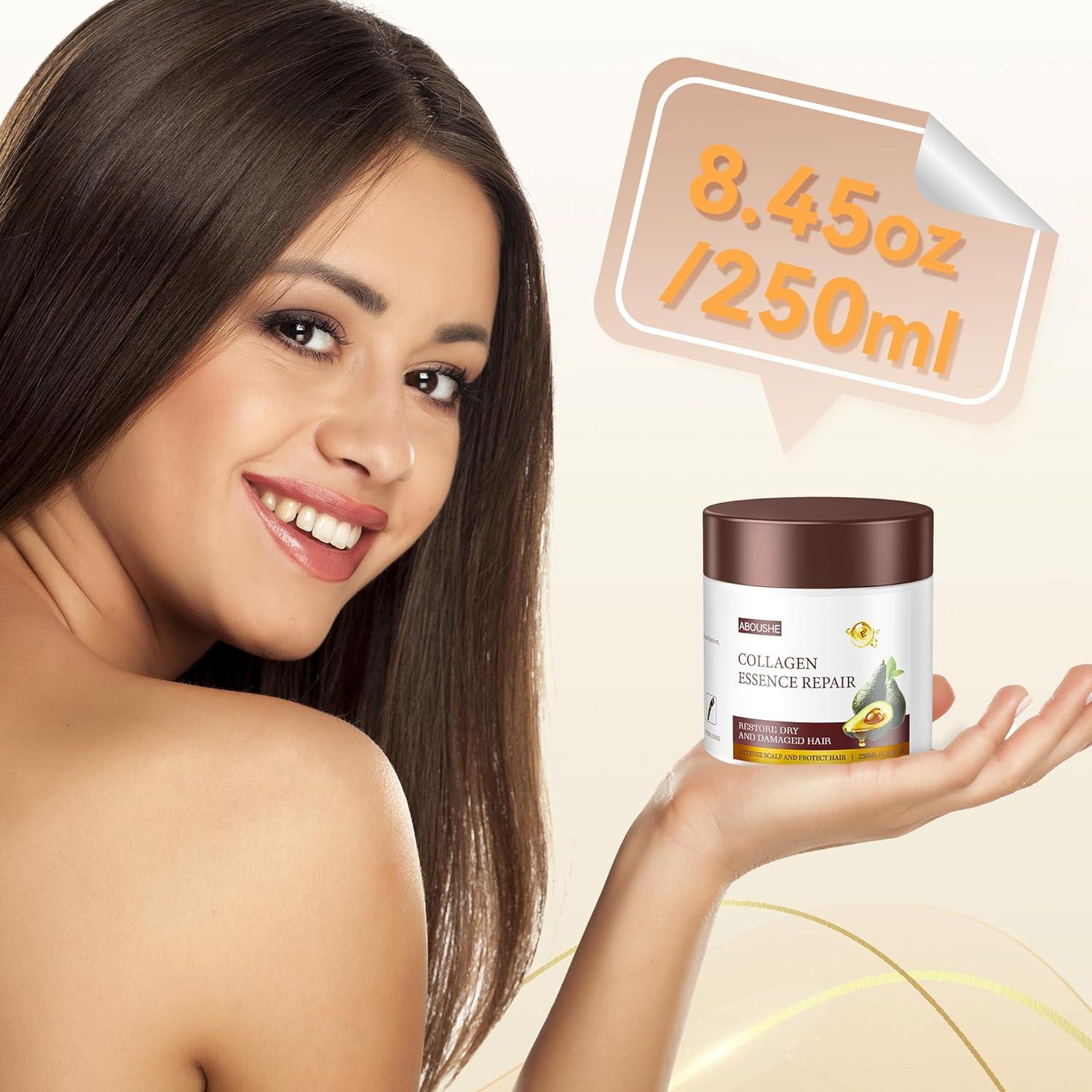 Mascarilla de Colágeno Acondicionadora Aboushe 250ml - Hidratación Profunda
