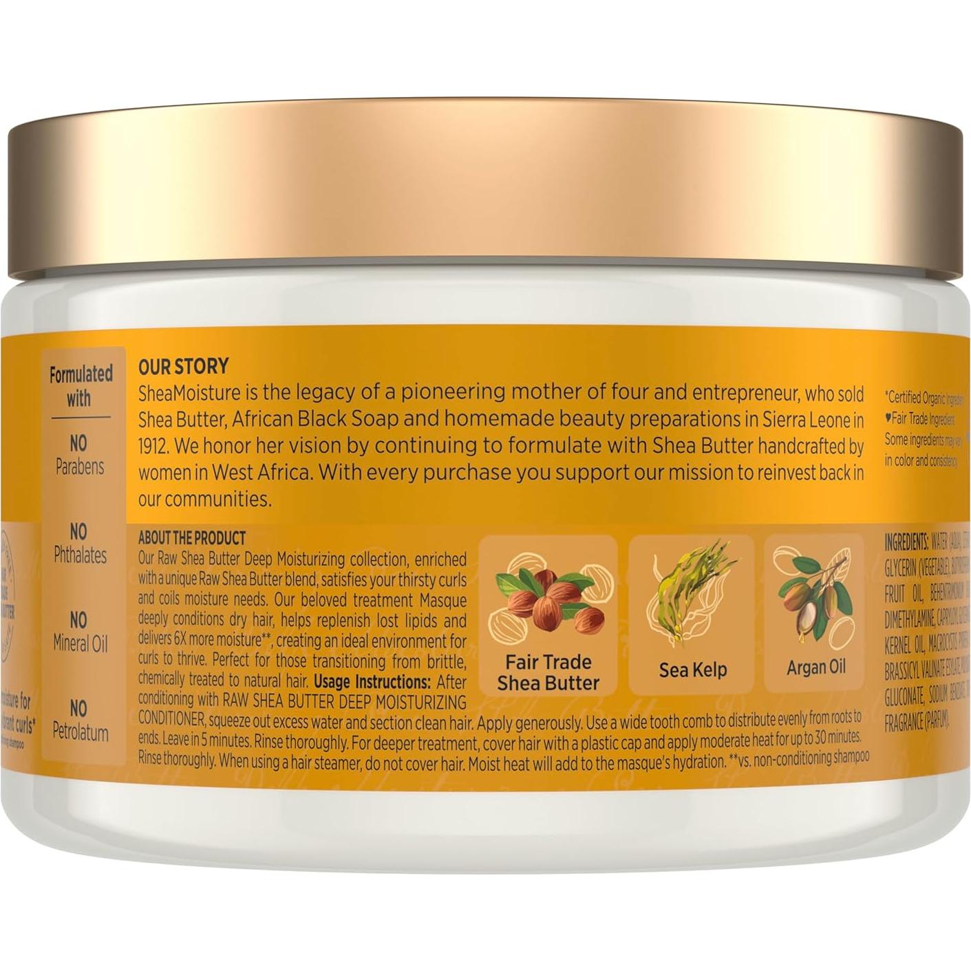 Mascarilla Capilar Hidratante SheaMoisture 340g - Manteca de Karité