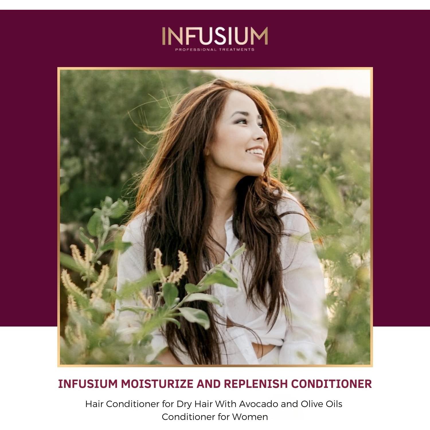 Acondicionador Nutritivo Infusium 400 ml con Queratina y Argán