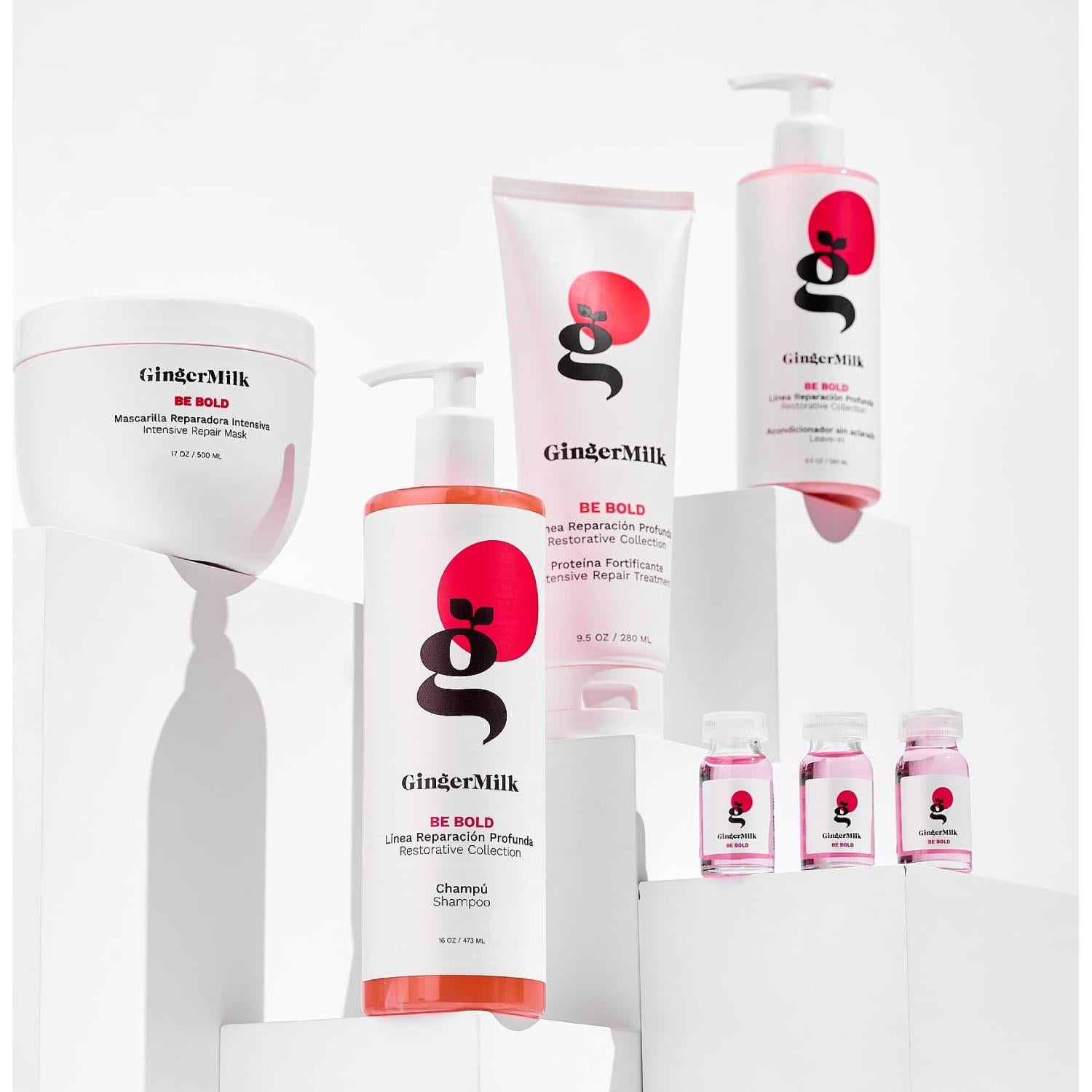 Crema Sin Enjuague GINGER MILK 236.6 ml - Reparación Cabello Dañado