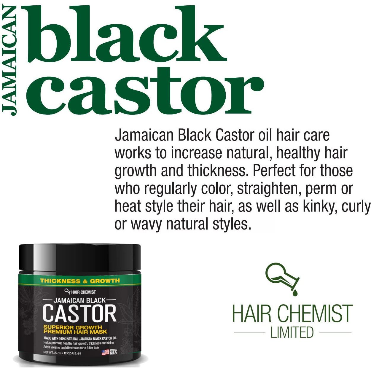 Mascarilla Capilar Químico Superior Aceite Ricino Negro 340g