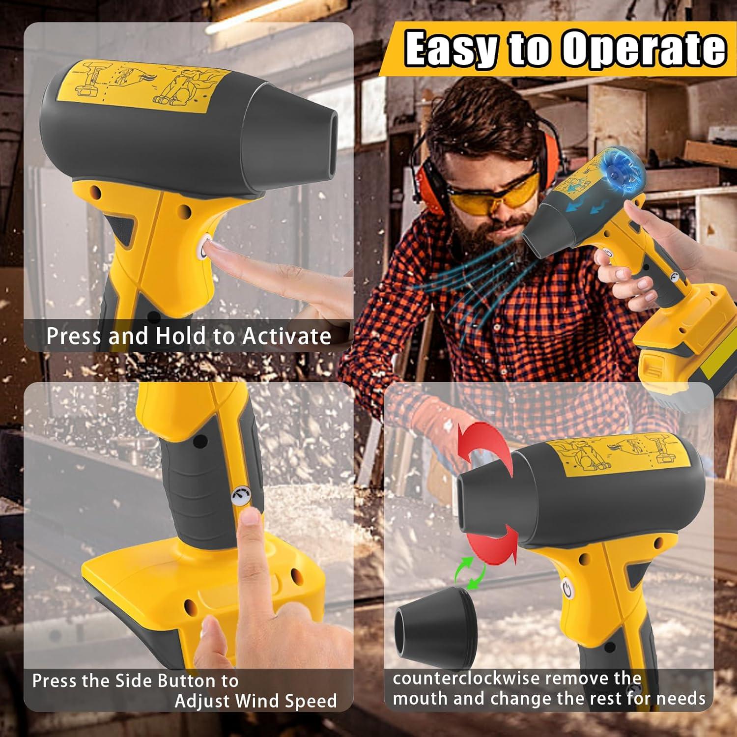 Soplador Portátil TPDL Dewalt 20V 130000RPM 4 Velocidades