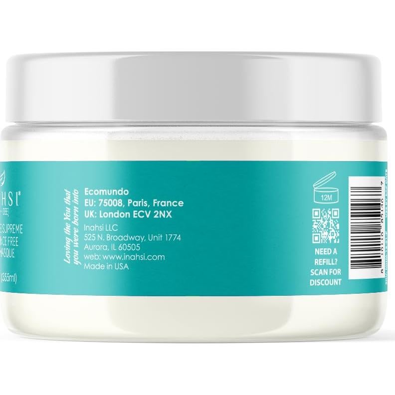 Mascarilla Capilar Sin Fragancia INAHSI 340 g - Hidratación Rizos