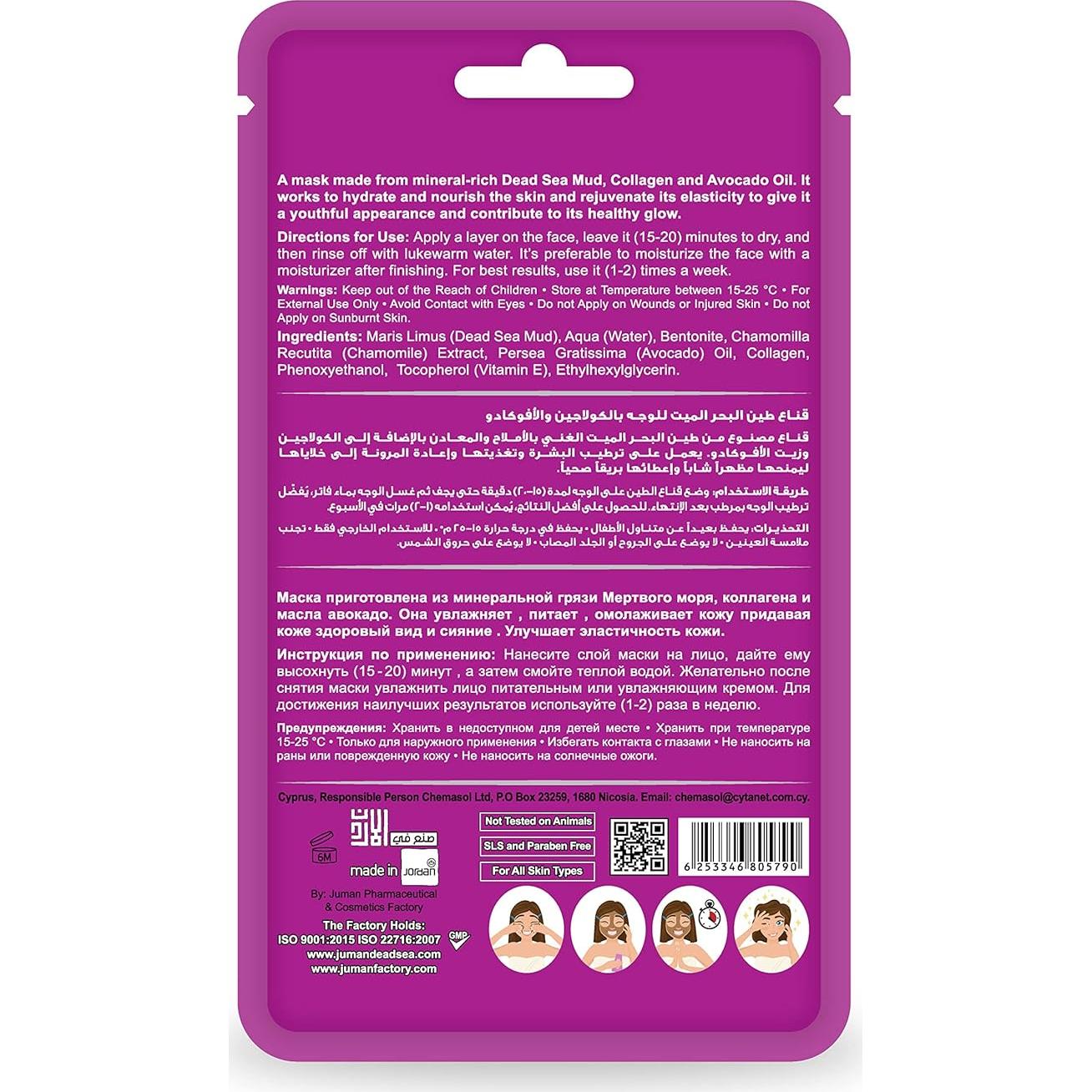 Mascarilla Facial Juman de Colágeno y Aguacate 50g