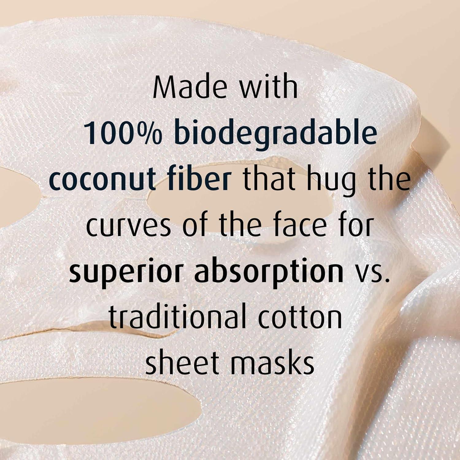 Mascarilla de Tela Hidratante Lune+Aster - 1 Cuenta con Ácido Hialurónico