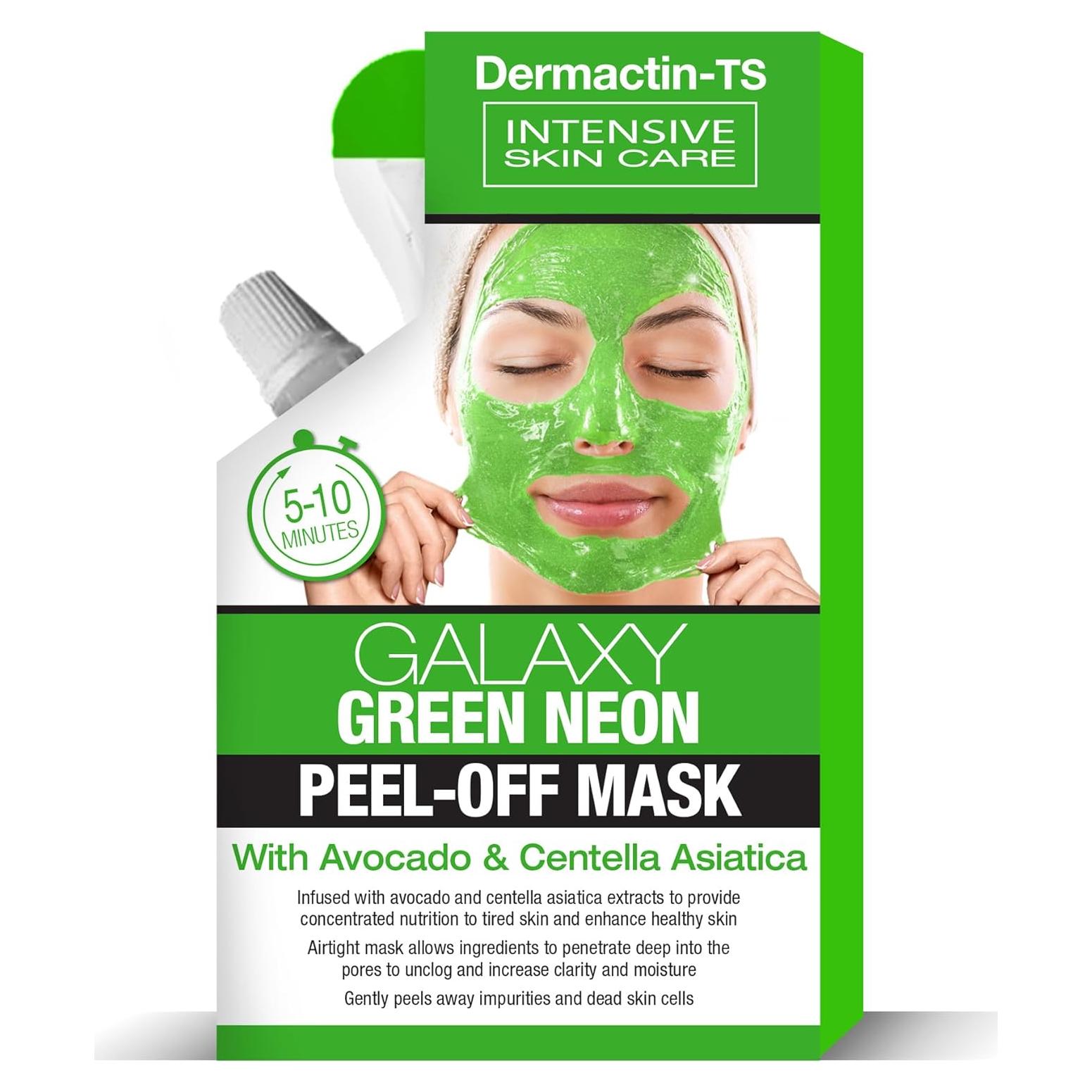 Máscara Facial Peel Off Neon Verde Galaxy 50g Aguacate
