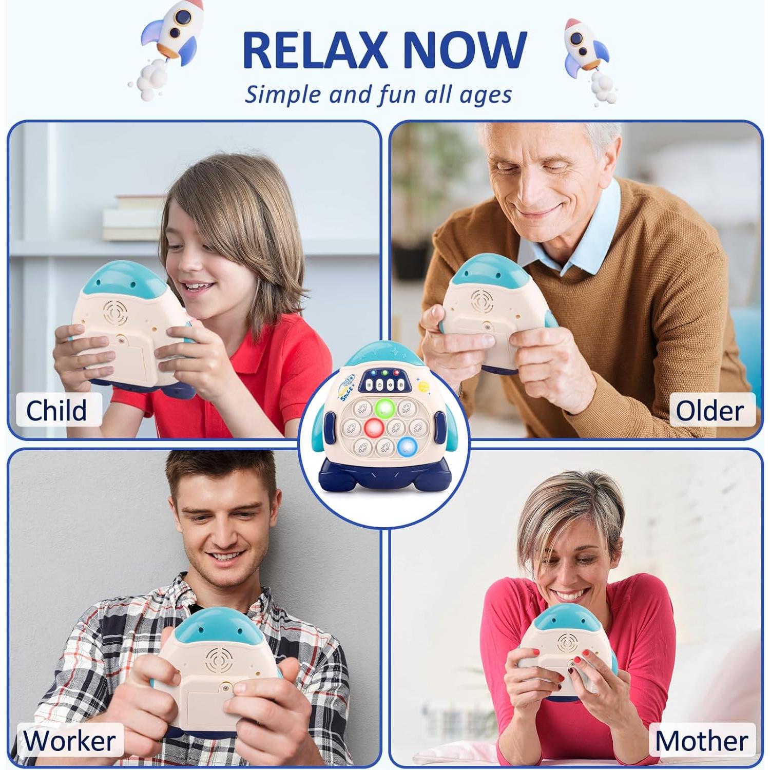 Juguete Antiestrés GAPER GO Cohete Sensorial 3 a 12 Años