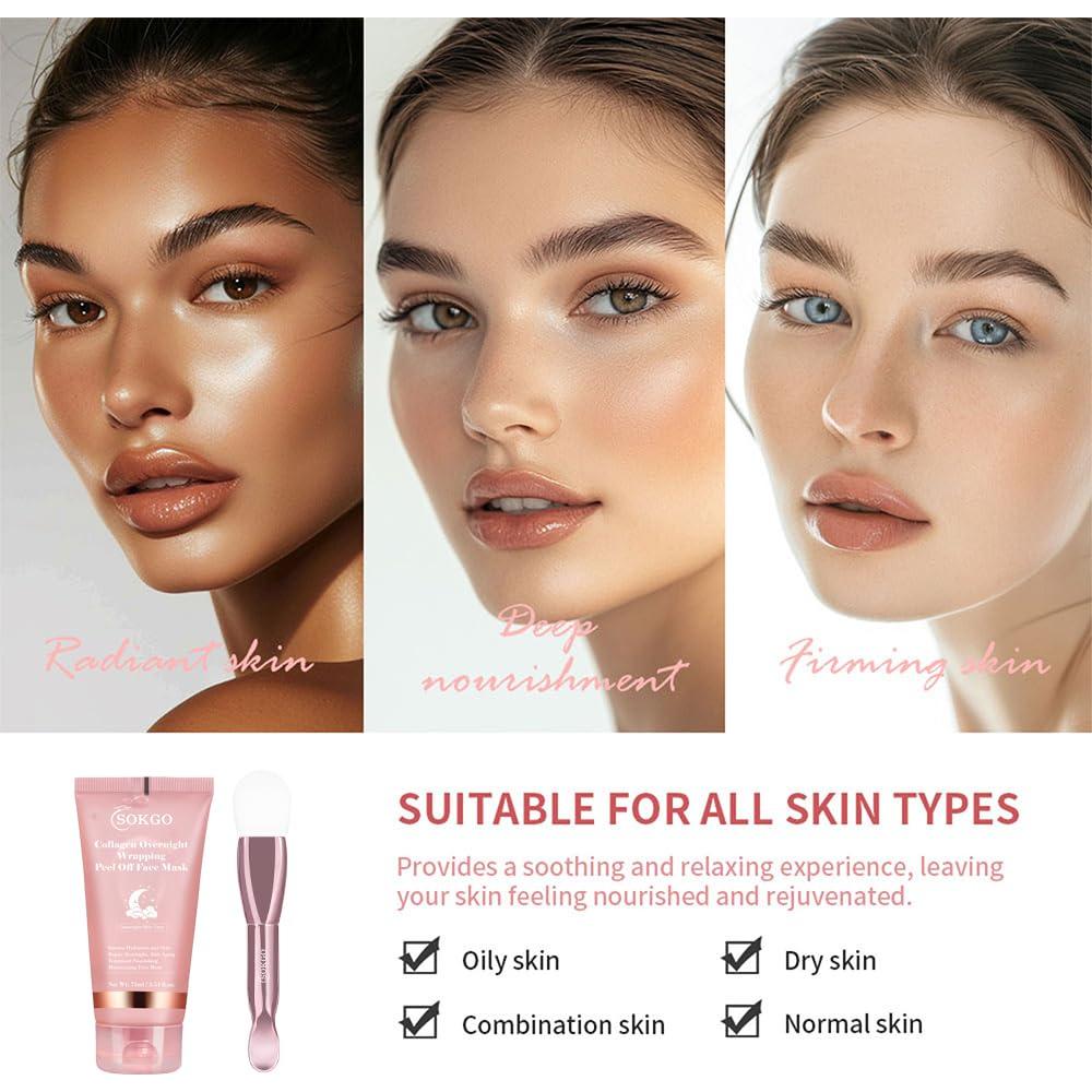 Mascarilla Nocturna de Colágeno Sokgo 1PCS - Hidratación Intensiva