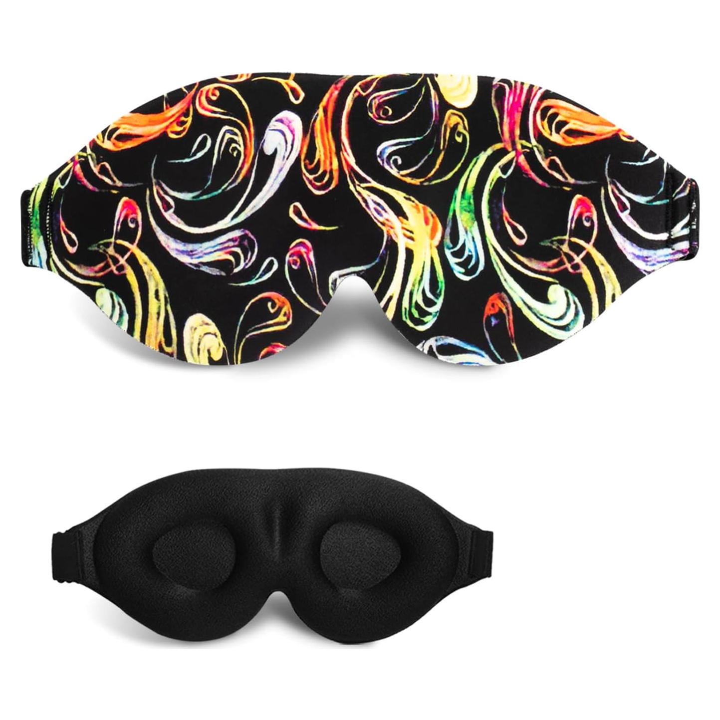 Máscara de Sueño 3D FOX-TECH Colorido Ajustable para Dormir