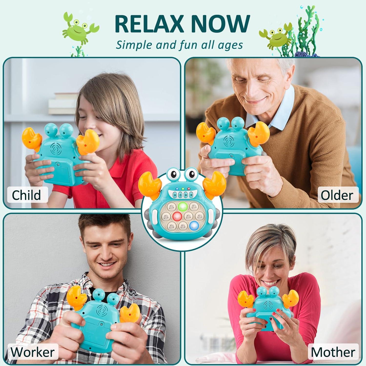 Juguete Antiestrés GAPER GO Cangrejo Sensorial 3 a 12 Años