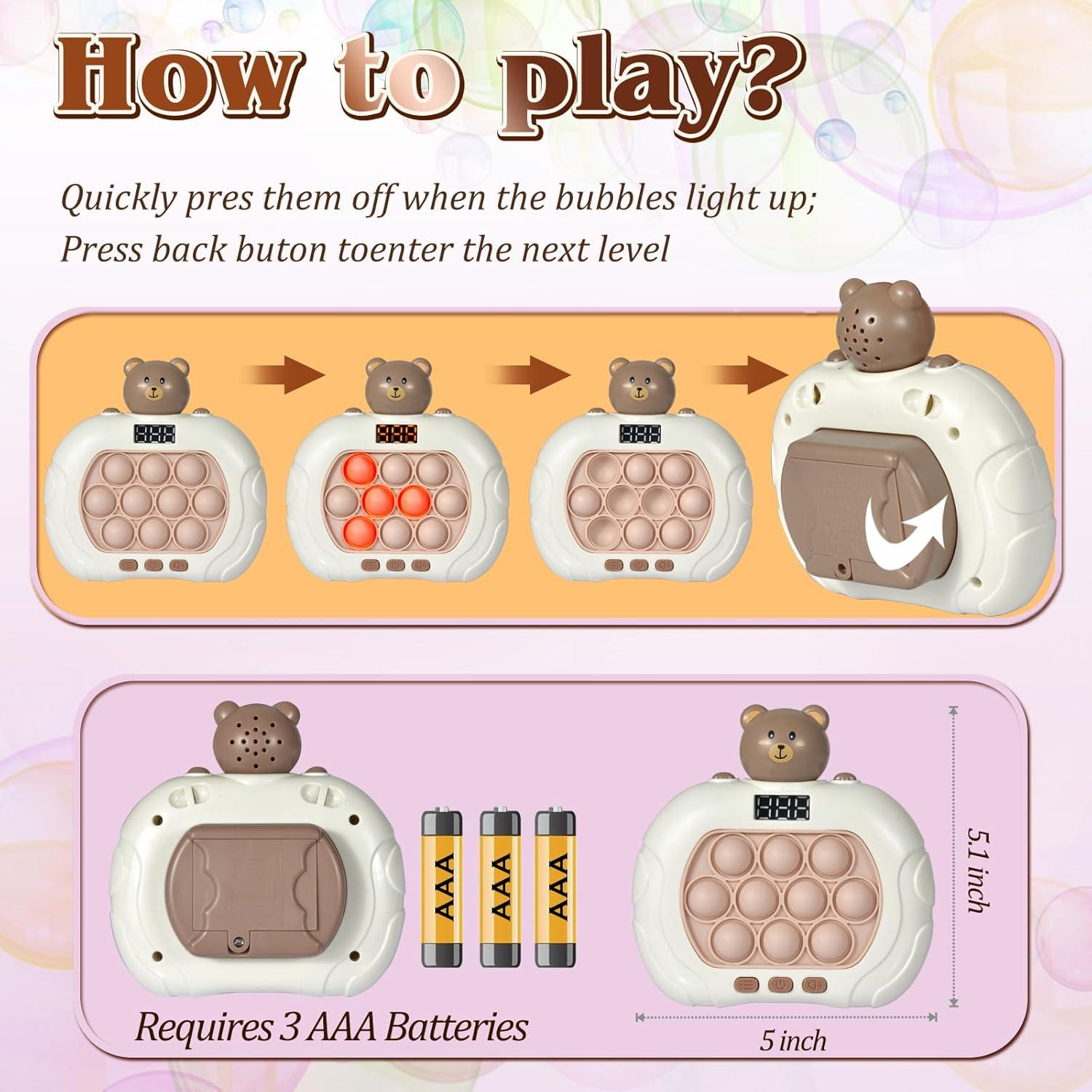 Juego Antiestrés GAPER GO Oso Sensorial 12,7 cm