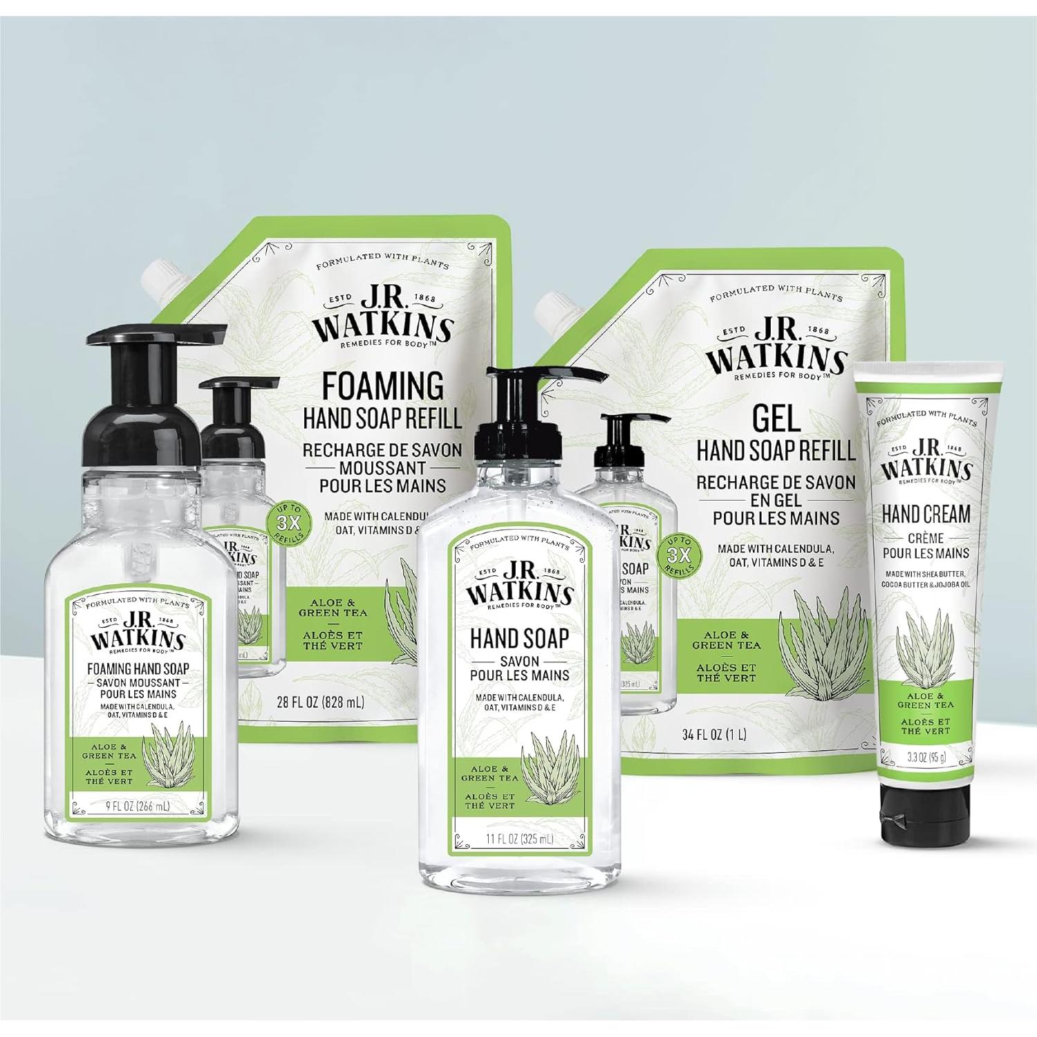 Crema Hidratante para Manos J.R. Watkins 93.4ml Aloe Té Verde