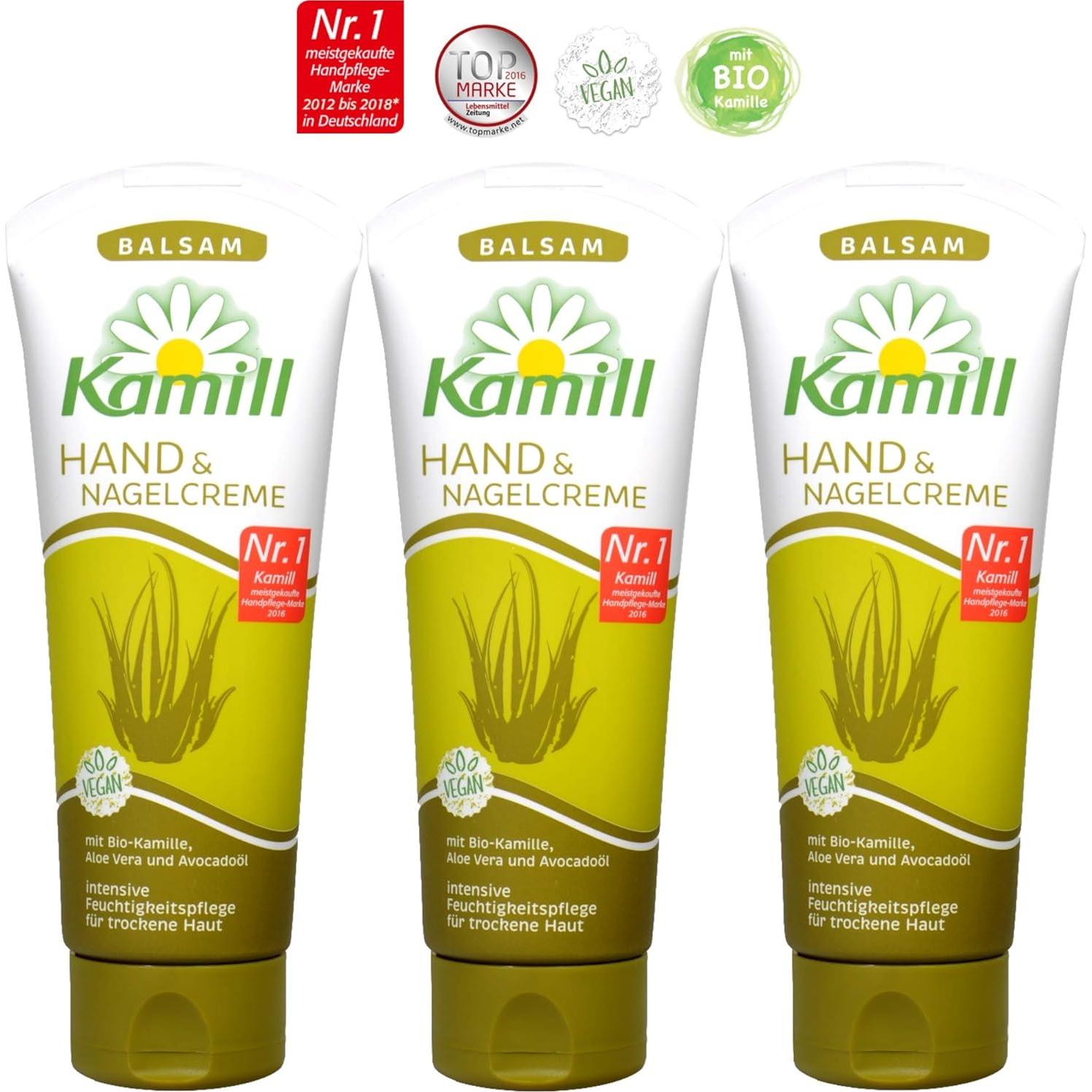 Crema de Manos y Uñas BALSAM 3x100ml con Aloe Vera y Manzanilla