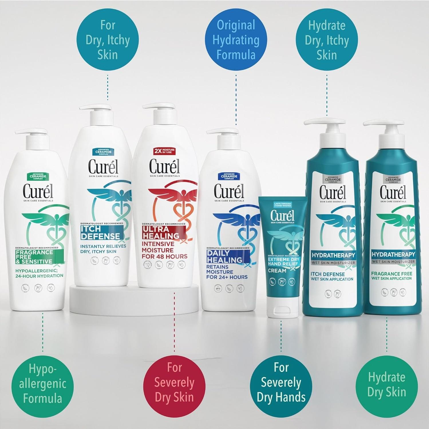 Crema para Manos Curel Extreme Dry 85g x3 - Hidratación Intensiva