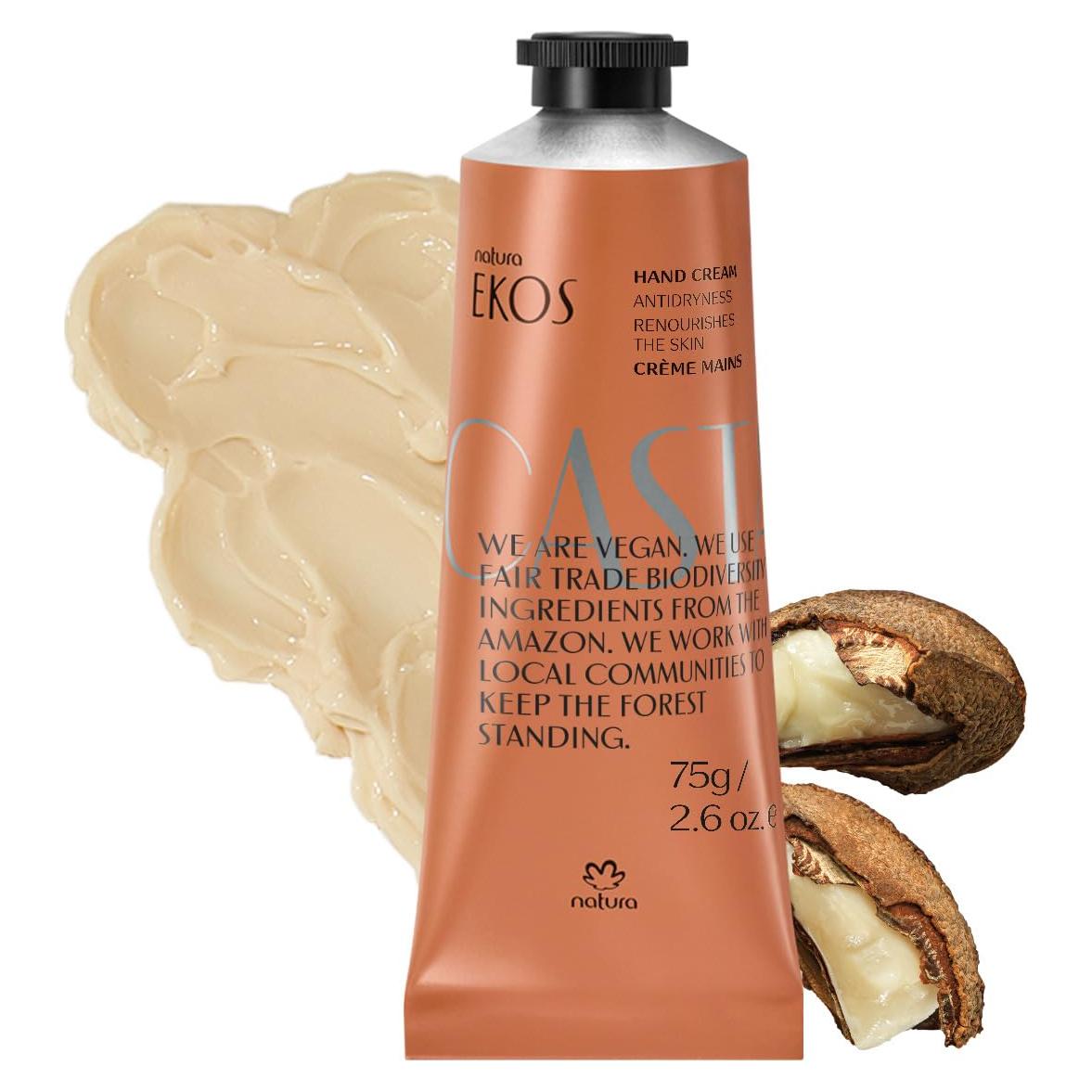Crema de Manos Natura Ekos Castanha 75g - Hidratante Vegano