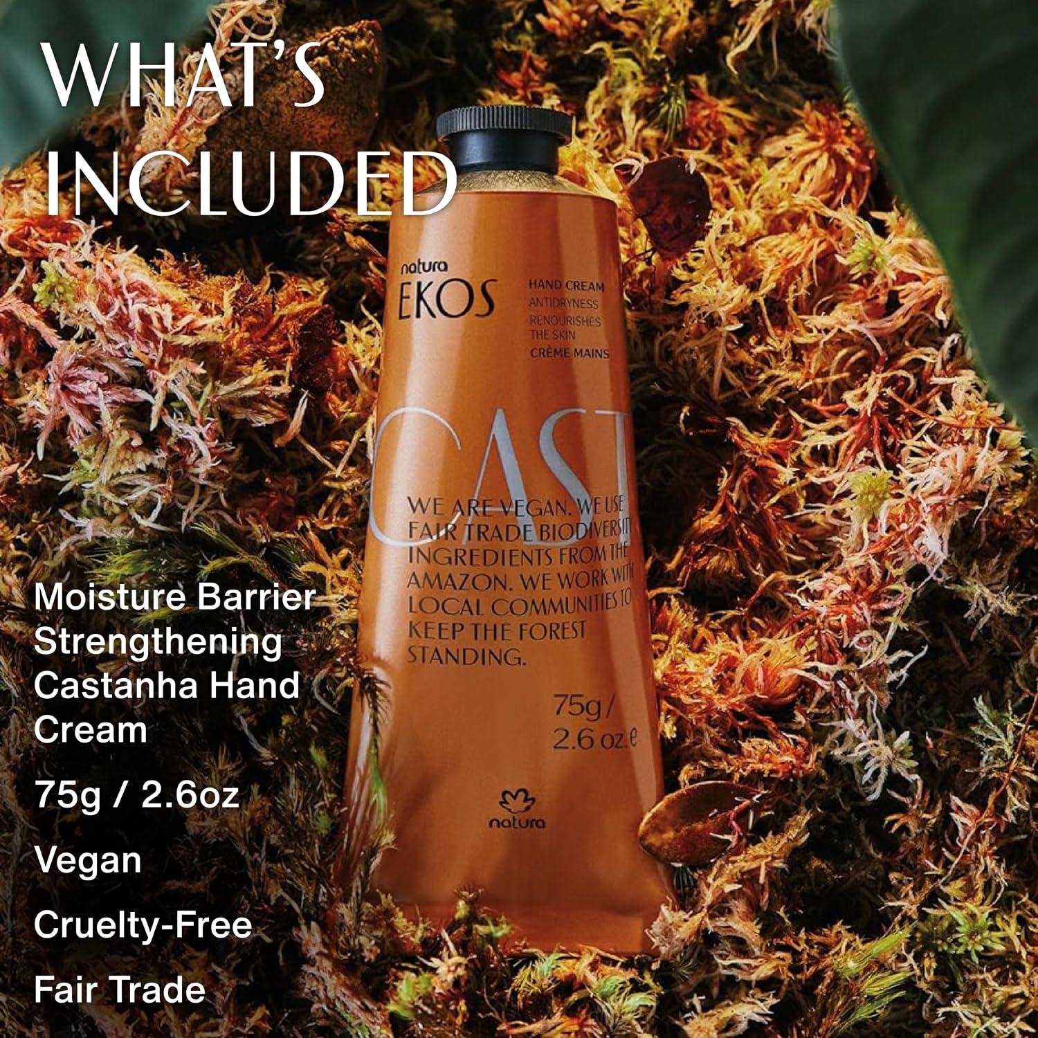 Crema de Manos Natura Ekos Castanha 75g - Hidratante Vegano
