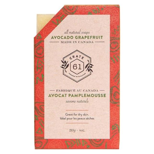 Barra de Jabón Natural Aguacate y Pomelo 113 g - Pack de 8