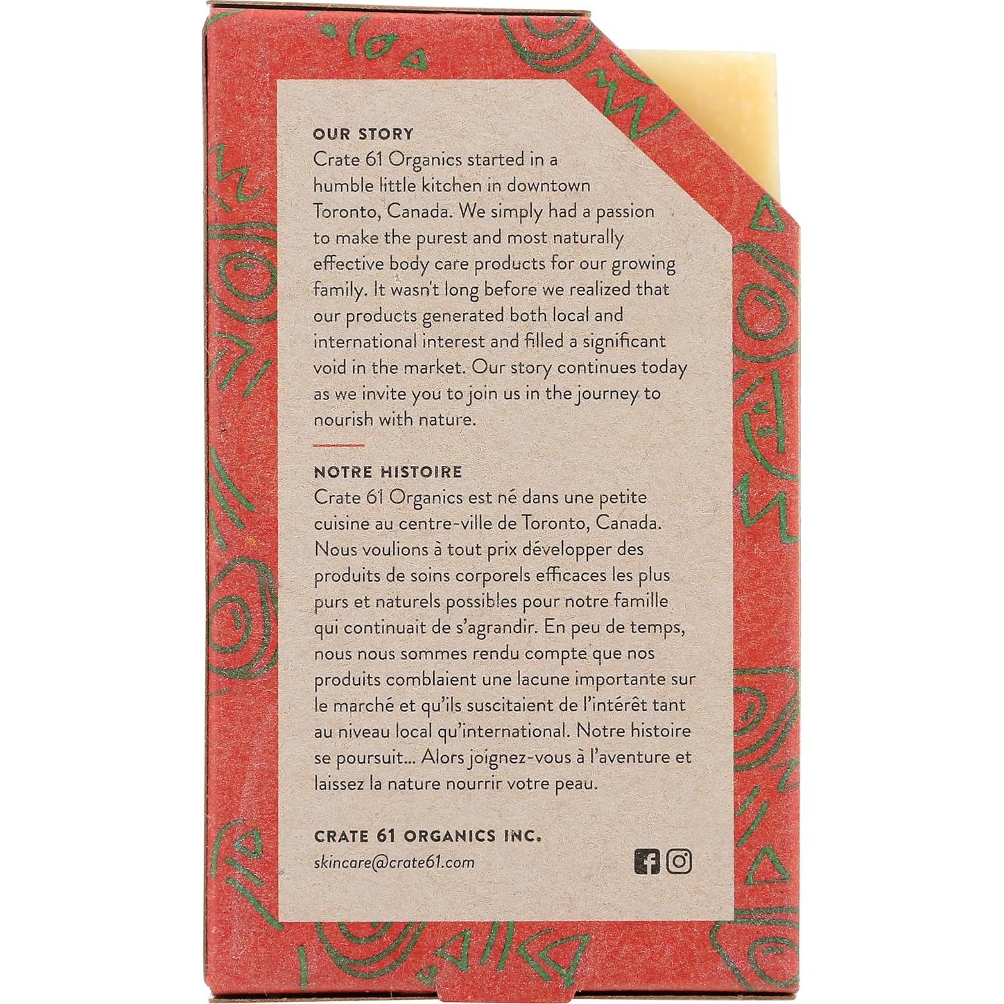 Jabón Natural Crate 61 Aguacate Pomelo Vegano 8 Piezas