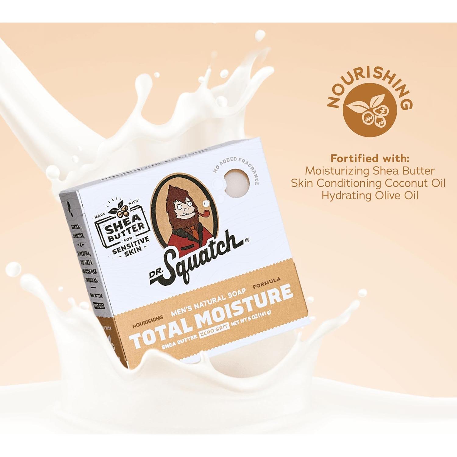 Jabón de Barra Hidratante Dr. Squatch para Hombres 3-Pack