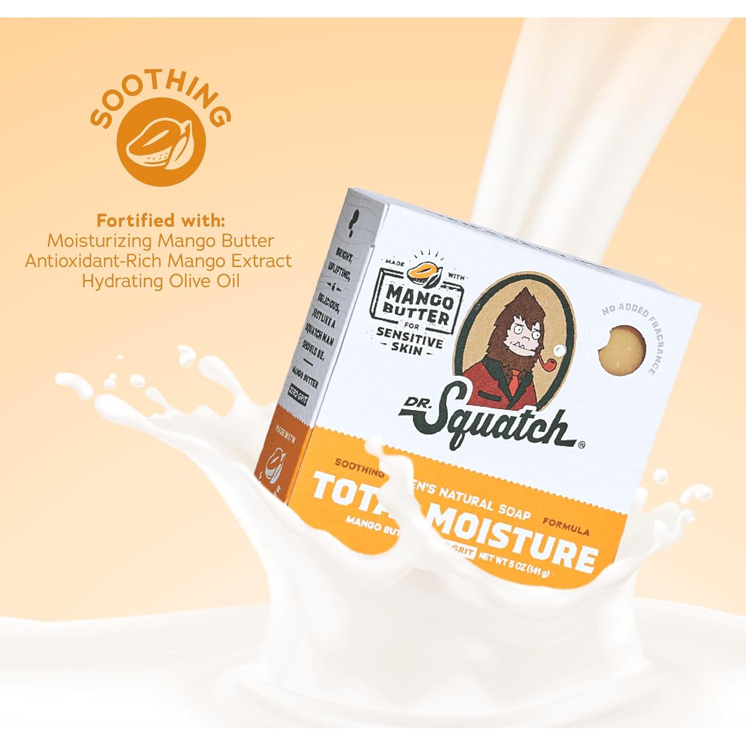 Jabón de Barra Hidratante Dr. Squatch para Hombres 3-Pack