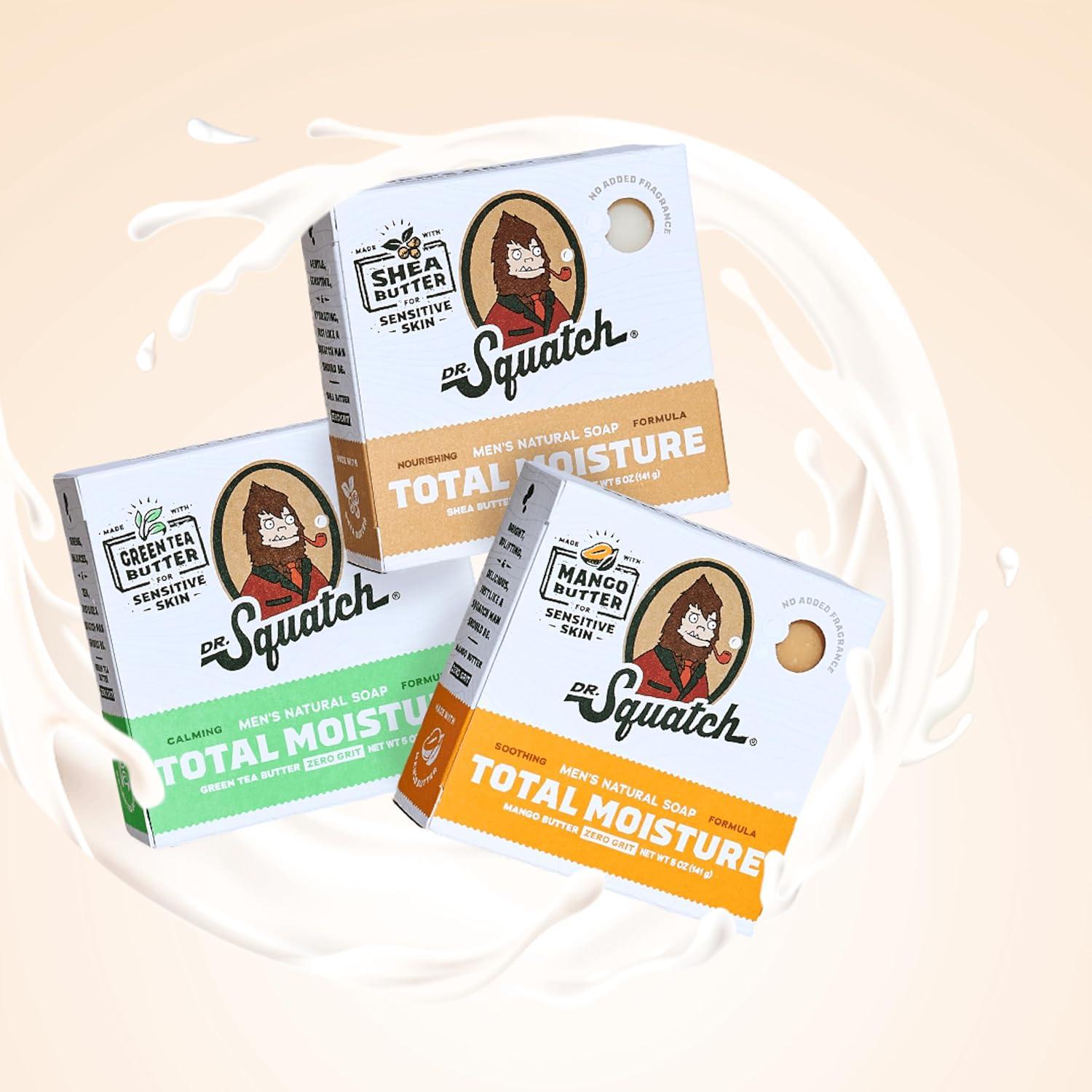 Jabón de Barra Hidratante Dr. Squatch para Hombres 3-Pack