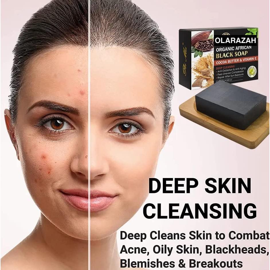 Jabón Negro Africano Natural Olazarah 113 g Hidratante Vegano