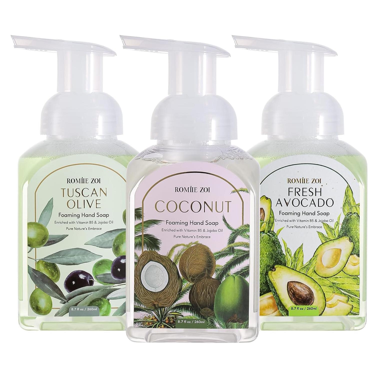 Mini Jabón Espumoso de Manos Romiie Zoi - Paquete de 3 - 260 ML