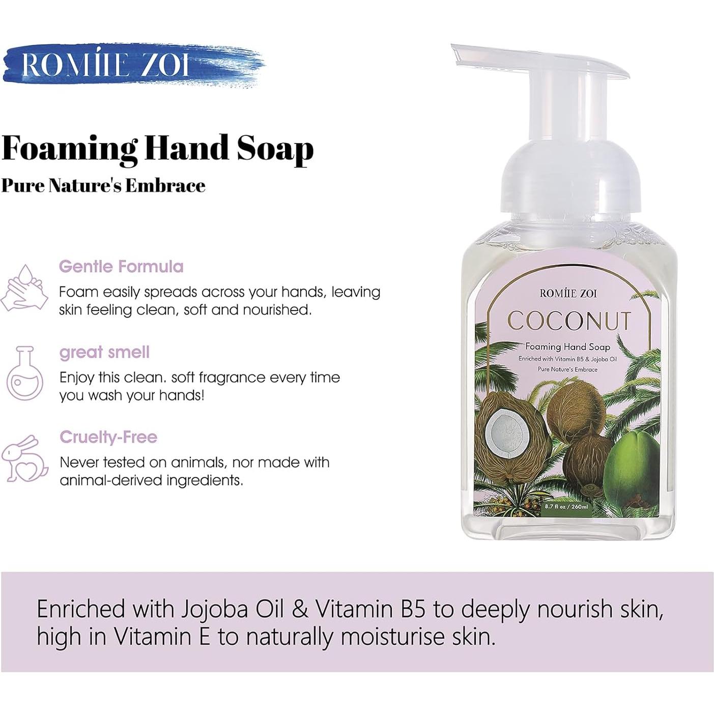 Mini Jabón Espumoso de Manos Romiie Zoi - Paquete de 3 - 260 ML