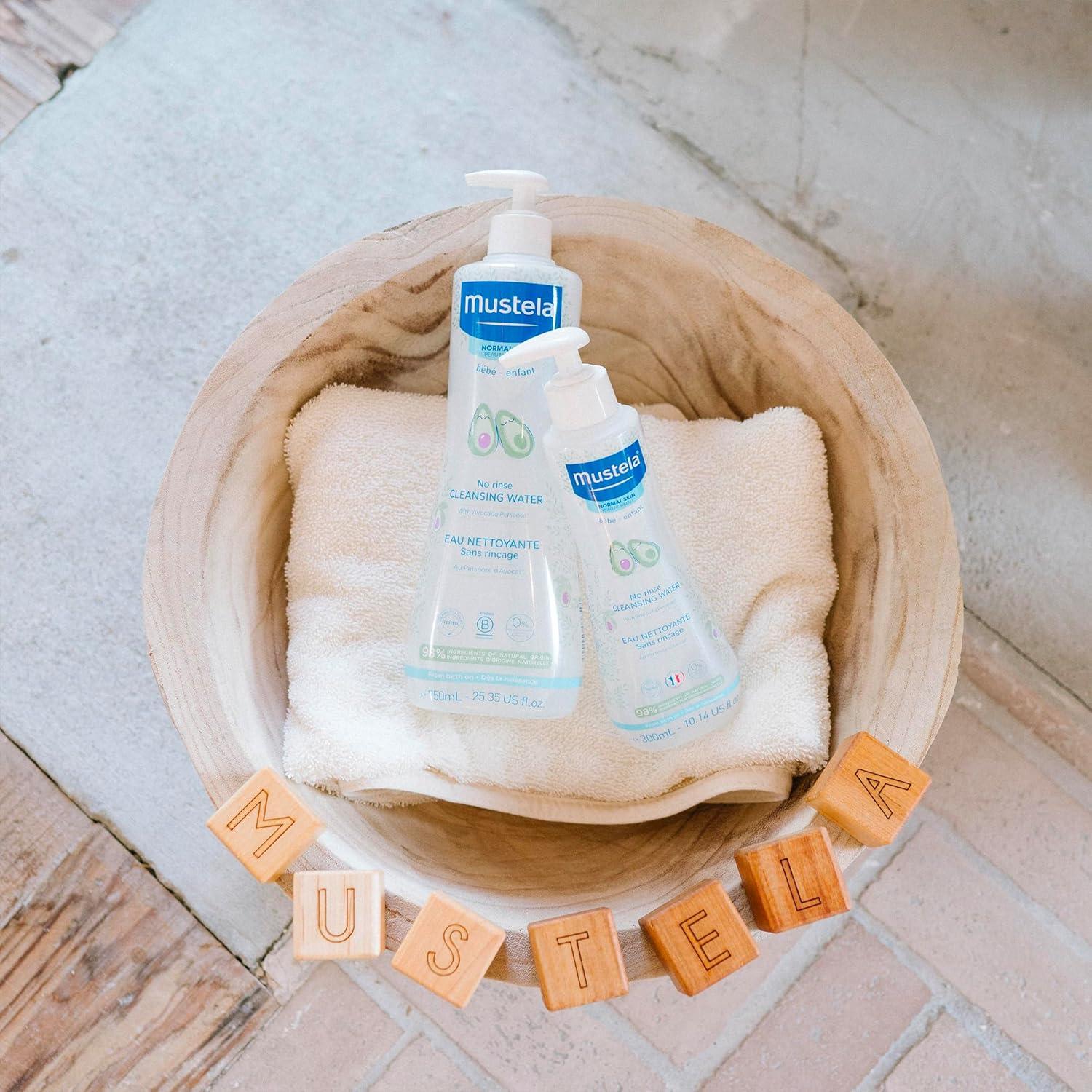 Agua Micelar Mustela 300 ml - Limpiadora Bebés con Aloe Vera