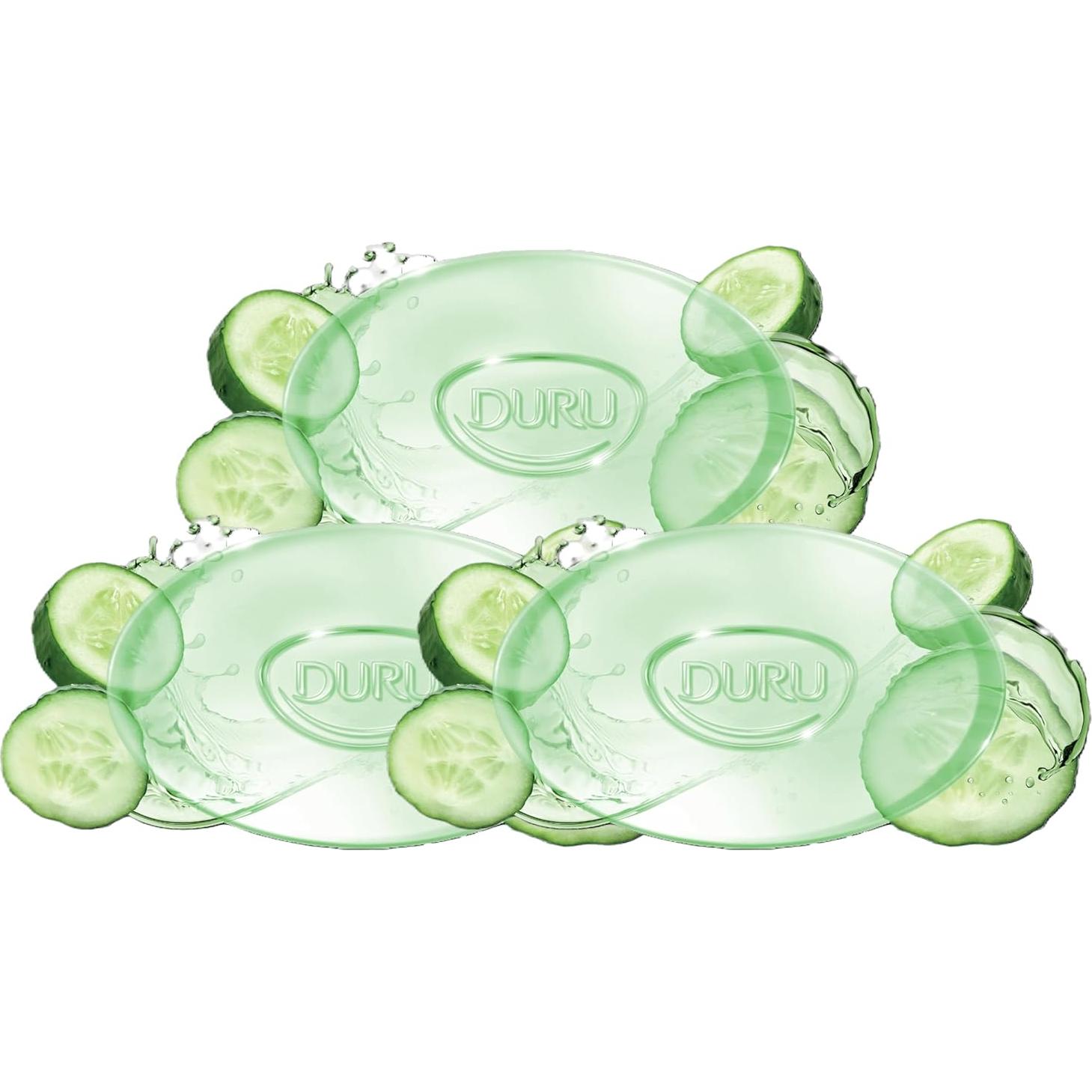 Jabón de Glicerina Duru Pepino Hidratante Vegano 3 Unidades