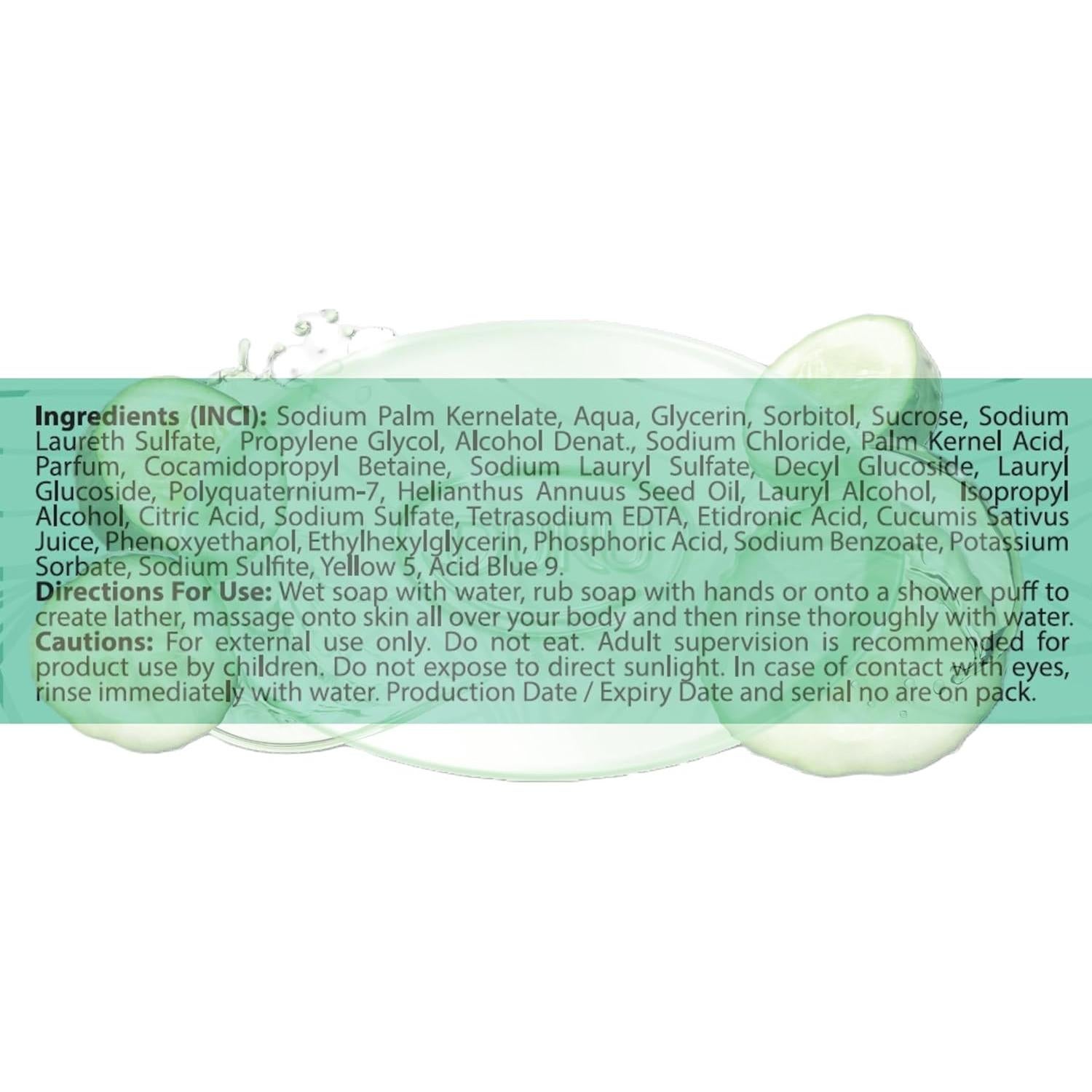 Jabón de Glicerina Duru Pepino Hidratante Vegano 3 Unidades