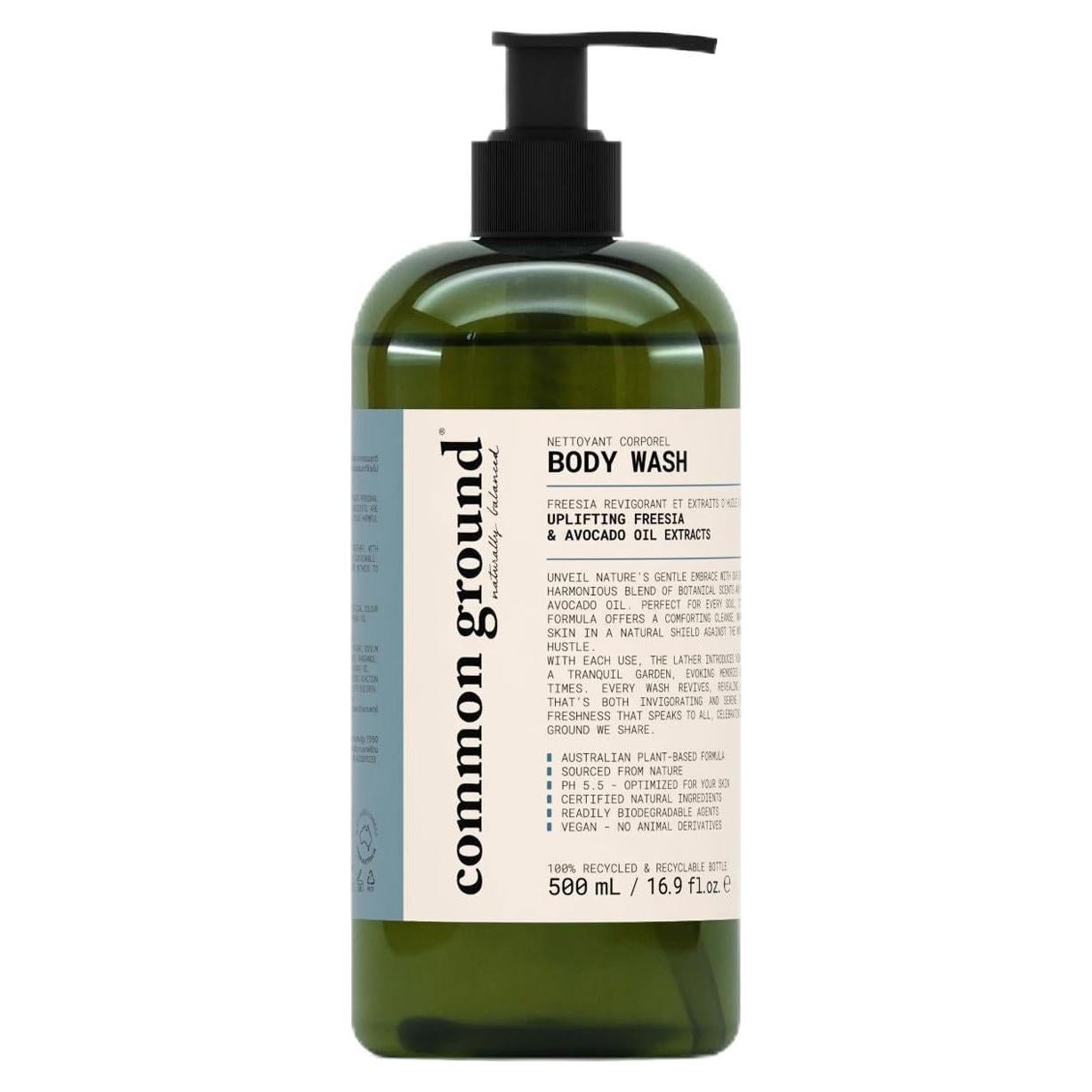 Gel de Ducha Natural 500ml Common Ground - Orgánico y Vegano