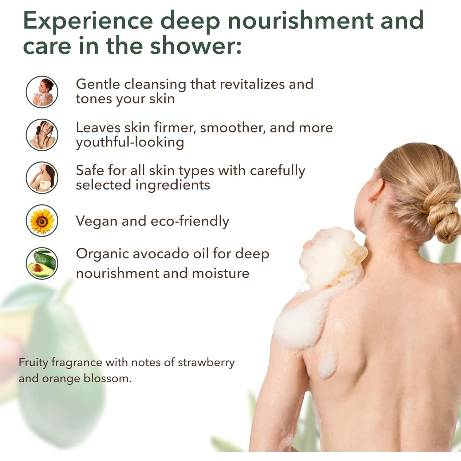 Gel de Ducha Ecolatier con Aguacate Orgánico 251 ml - Hidratante